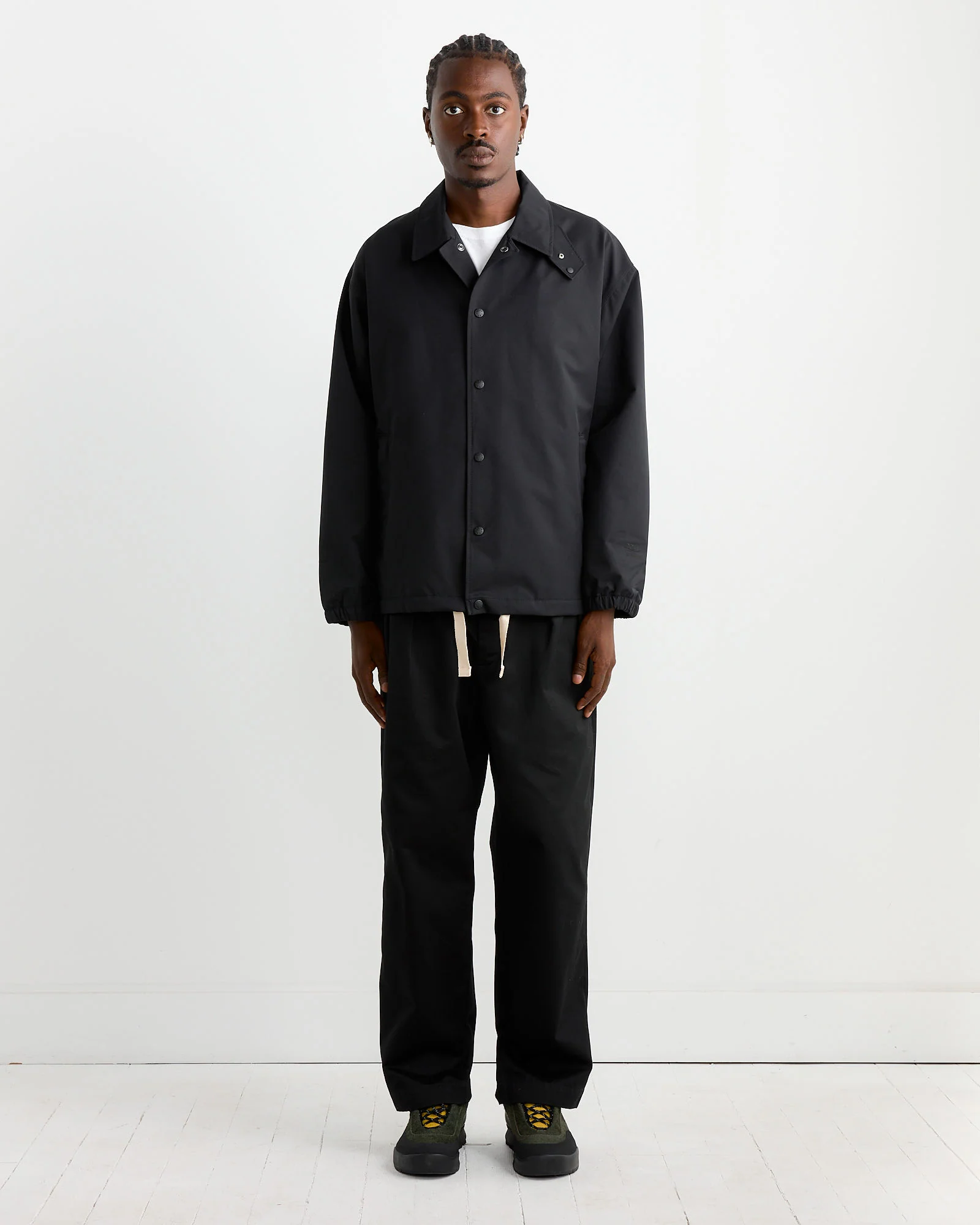 Double Pleat Chino Pant in Black - Image 2