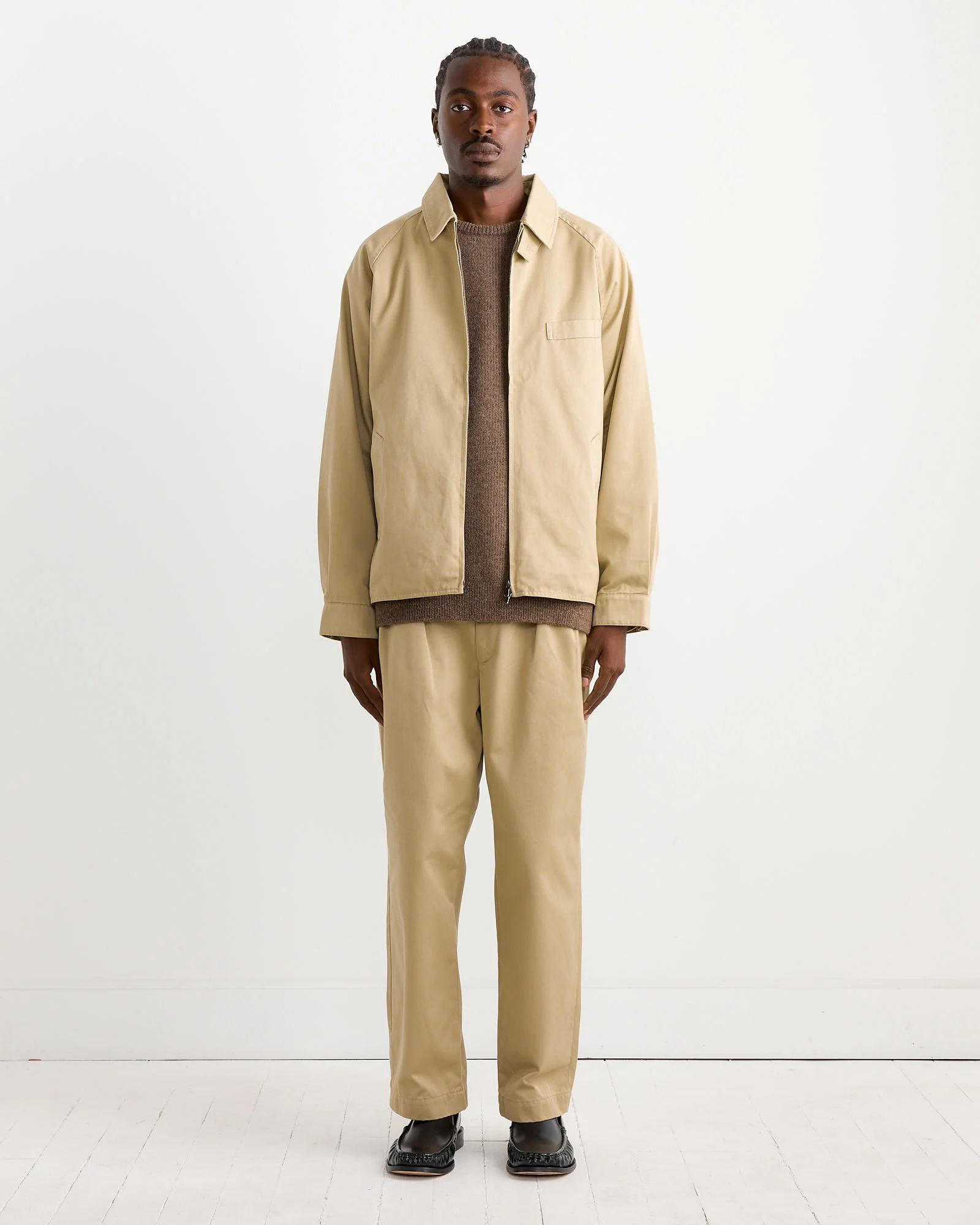 Windstopper Chino Crew Jacket in Khaki - Image 2