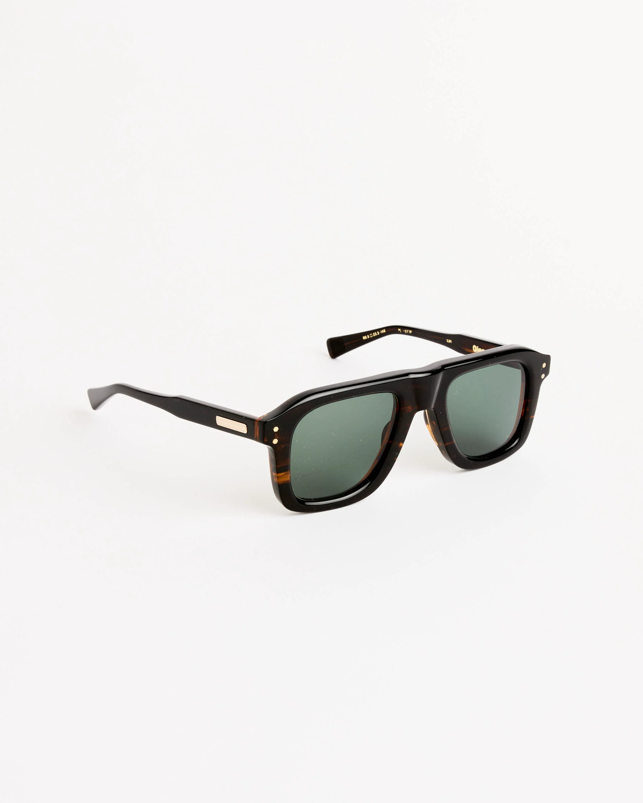 Gleeson Sunglasses in Gasoline/Green - Image 2