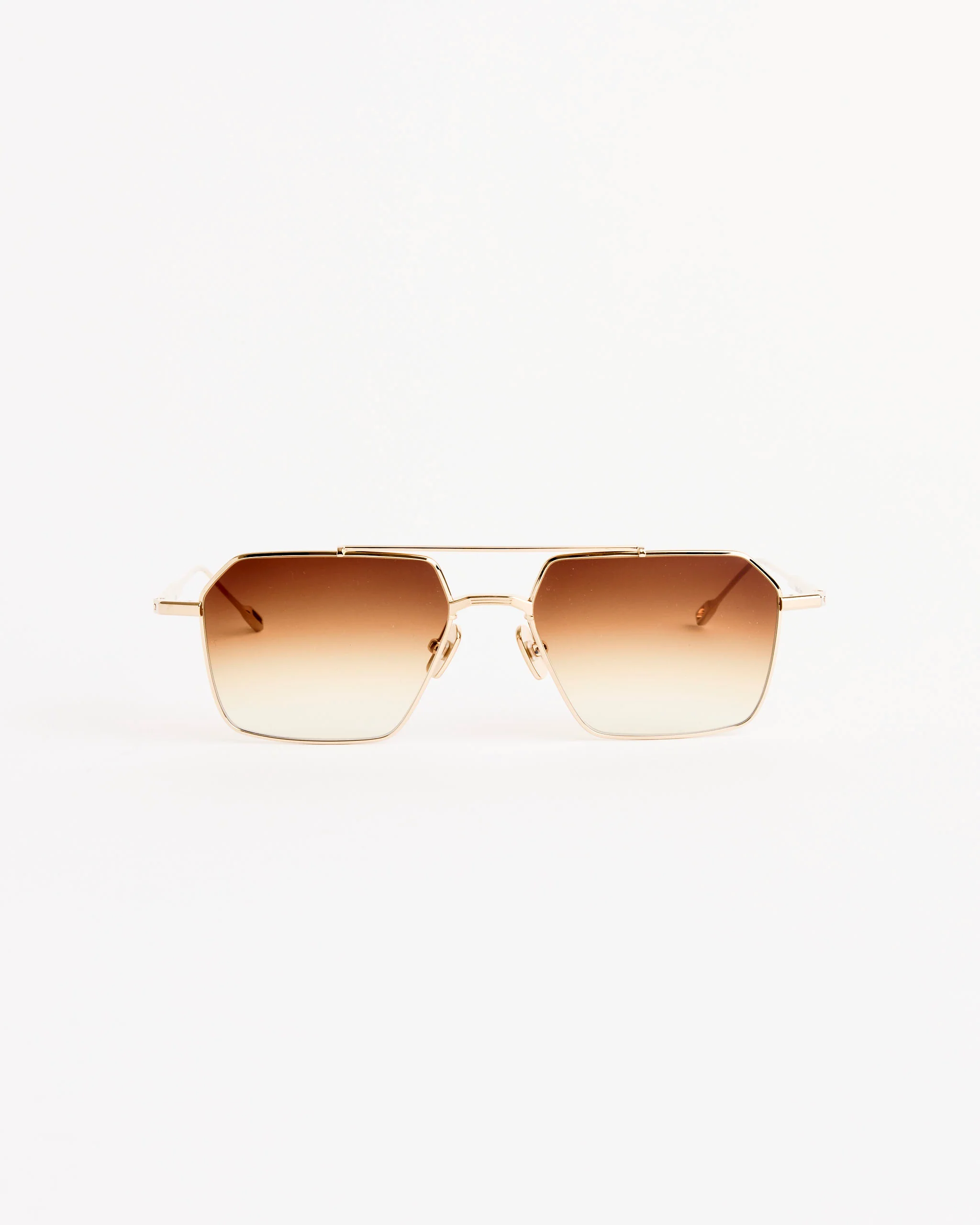 Remm 55 Sunglasses in 16K Gold/Spice Brown Gradient