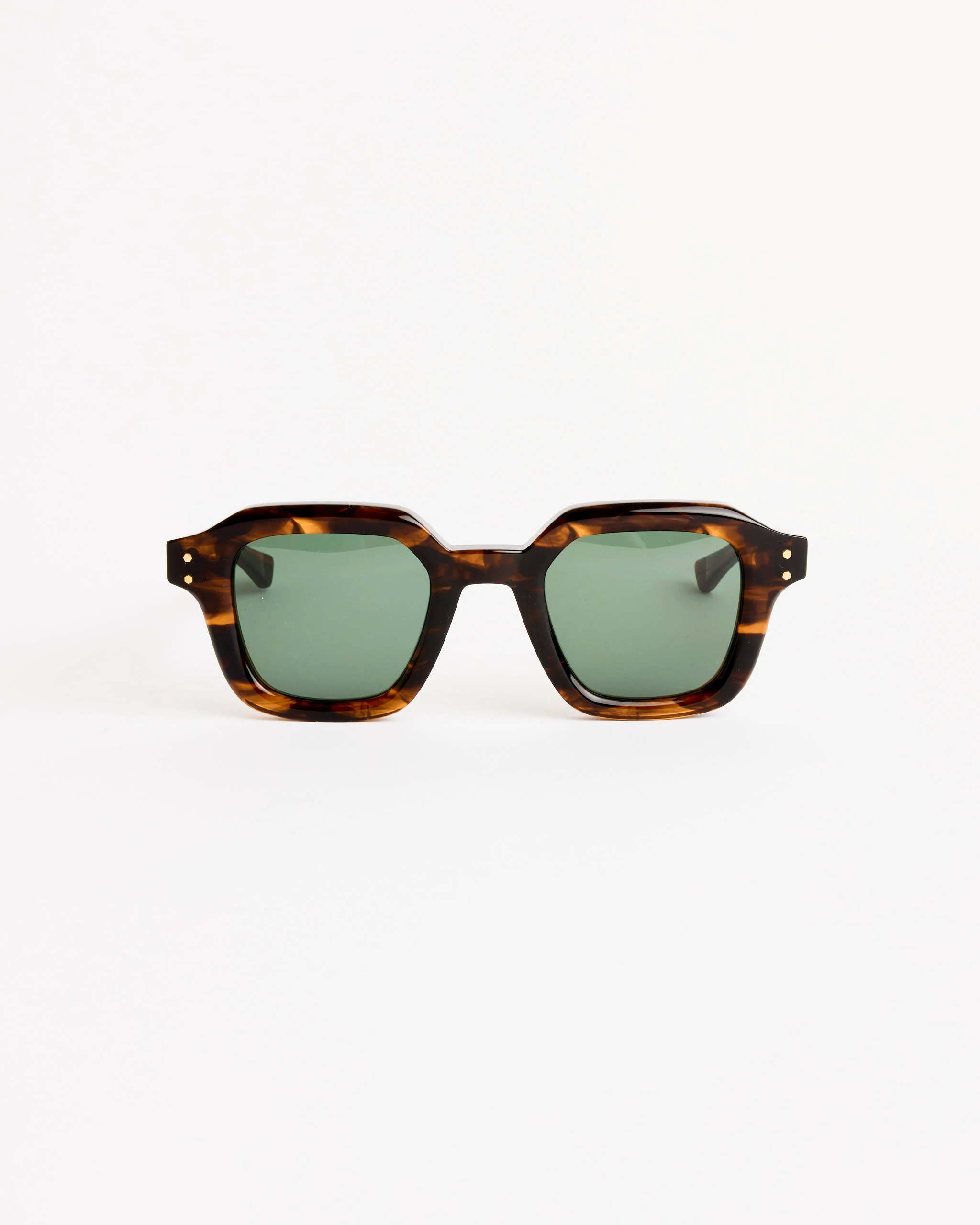 Trinity Sunglasses in Gasoline/Green