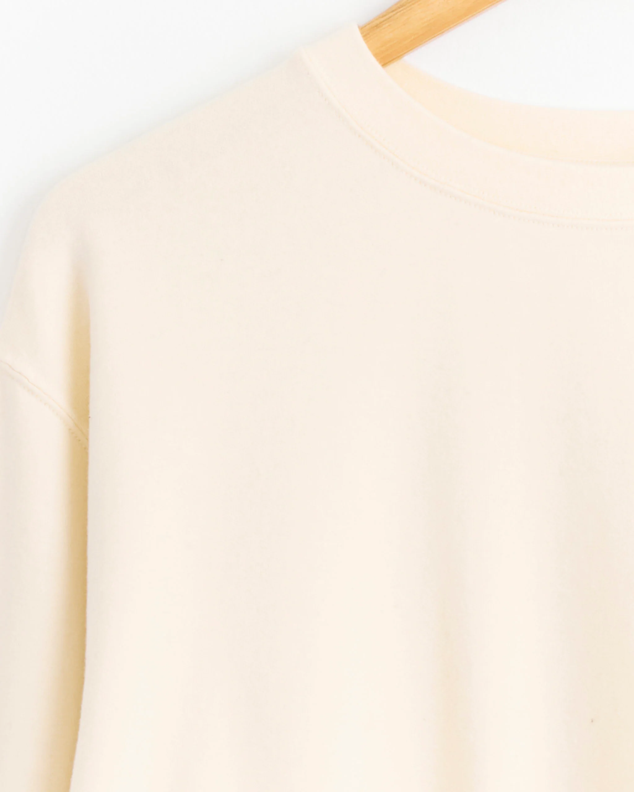 French Terry Sweatshirt in Pale Yellow - Image 2