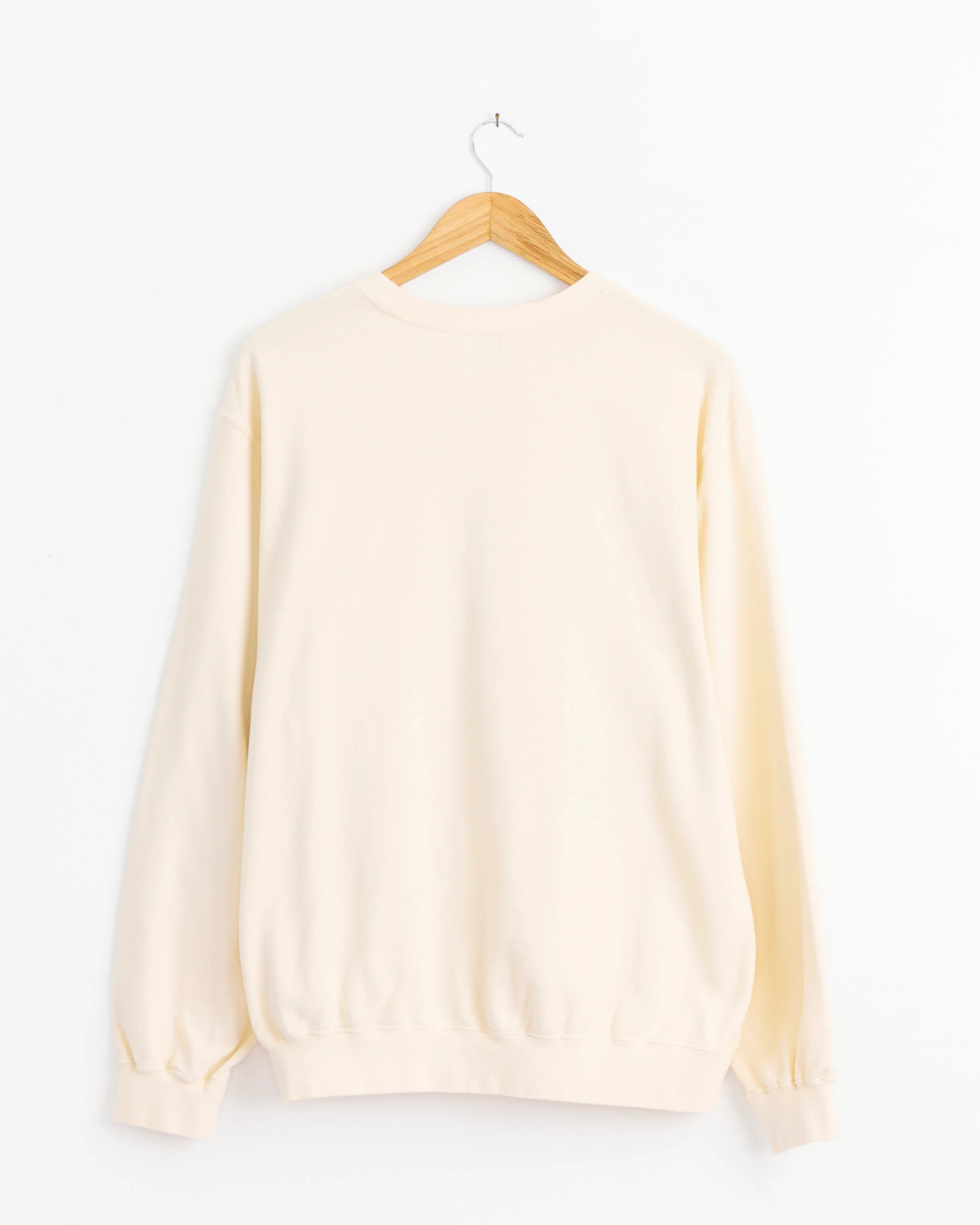 French Terry Sweatshirt in Pale Yellow - Image 3