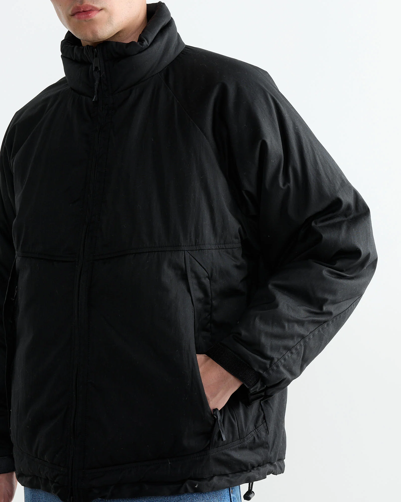 Padded Jacket in Black - Image 3