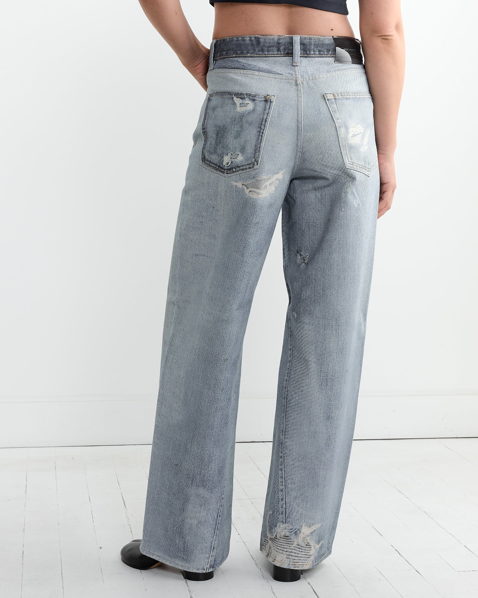 Full Cut Jean in Digital Denim Print - Image 4