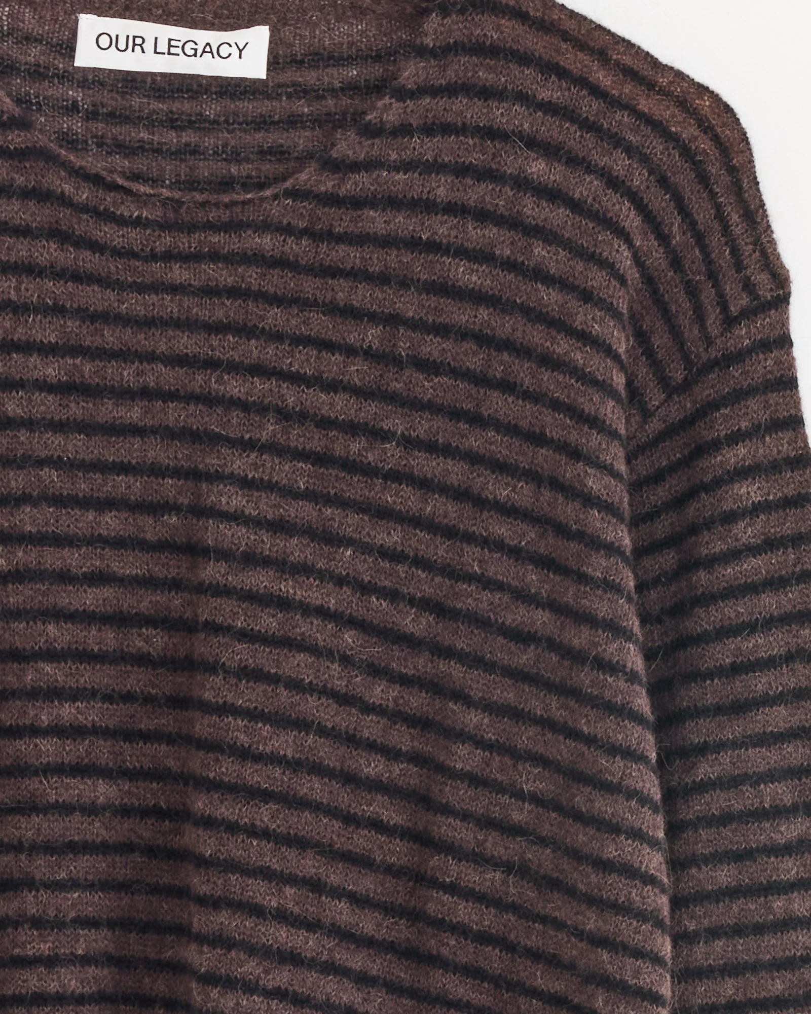 Rigid Popover Sweater in Dirt Stripe - Image 2