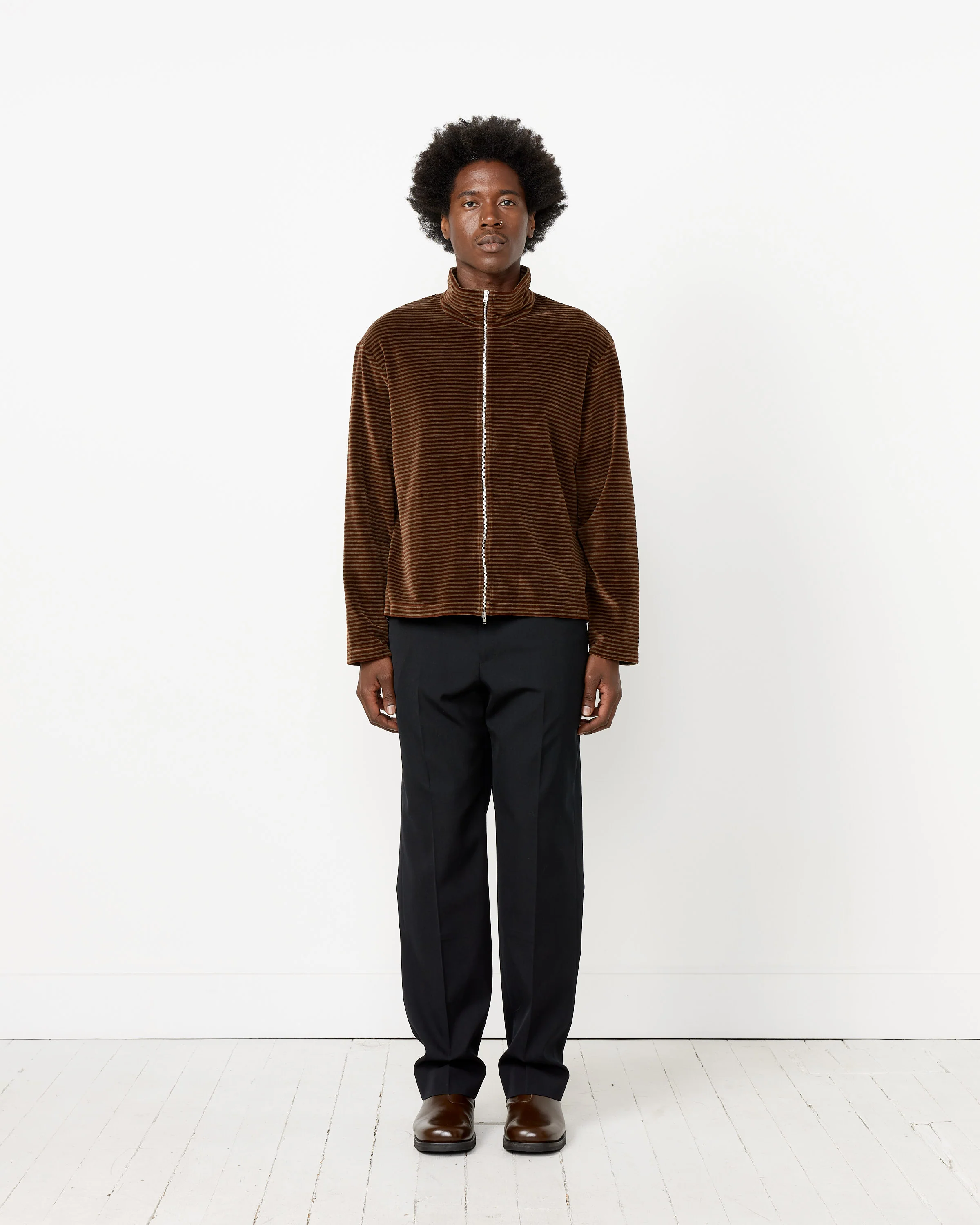 Shrunken Full Zip Polo - Image 3