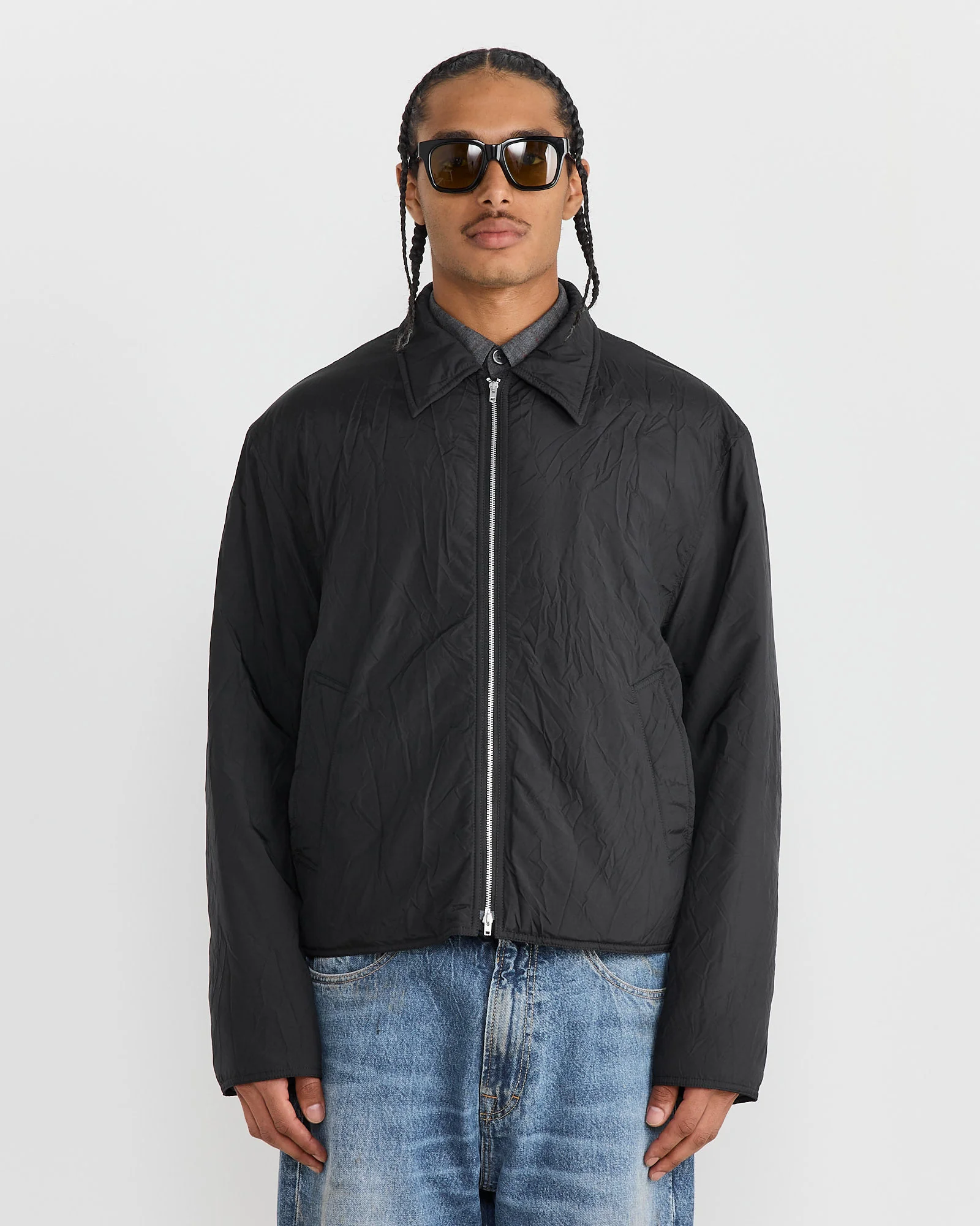 Slight Jacket in Shining Black