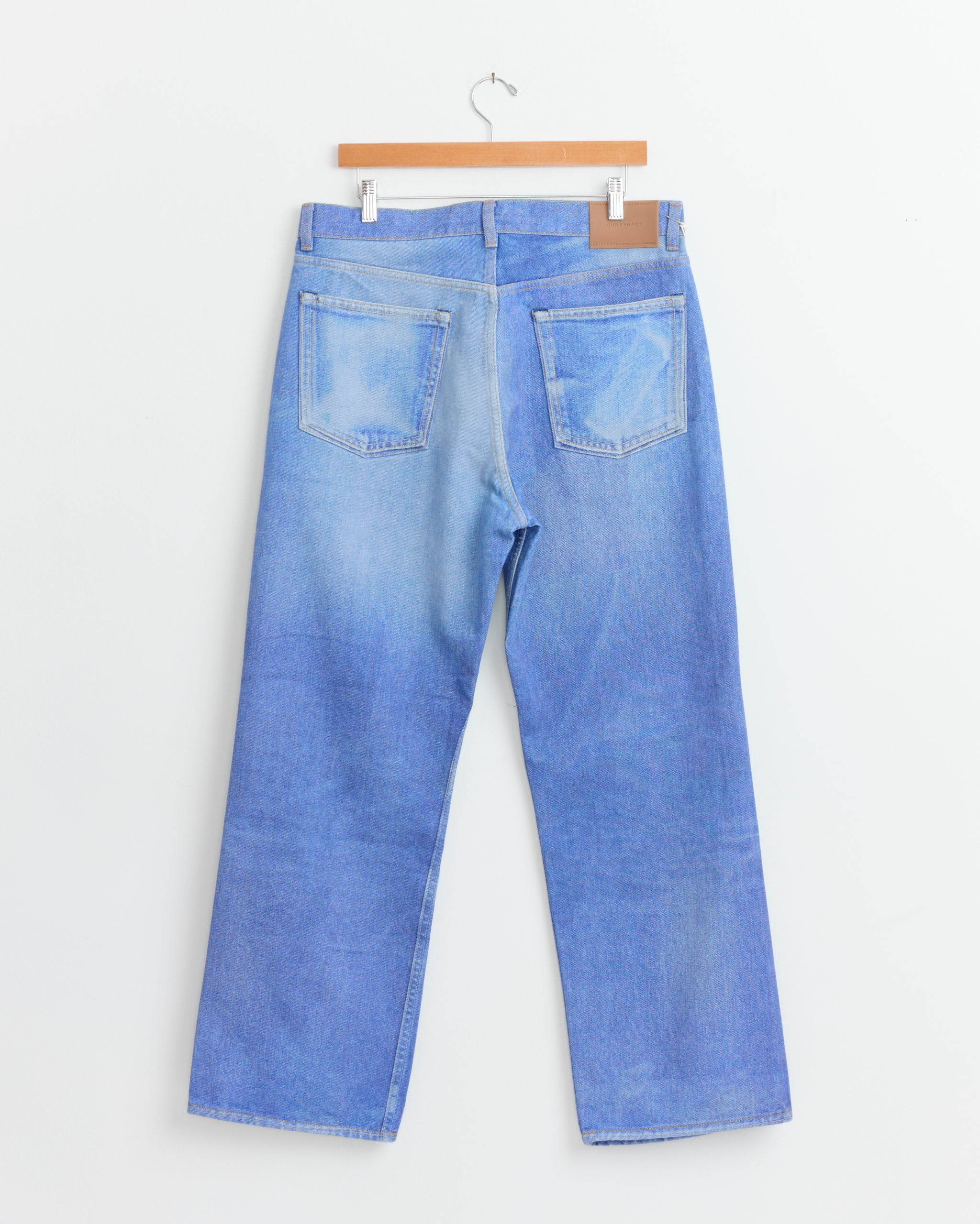 Third Cut Jean in Digital Blue Aurora Print - Image 2