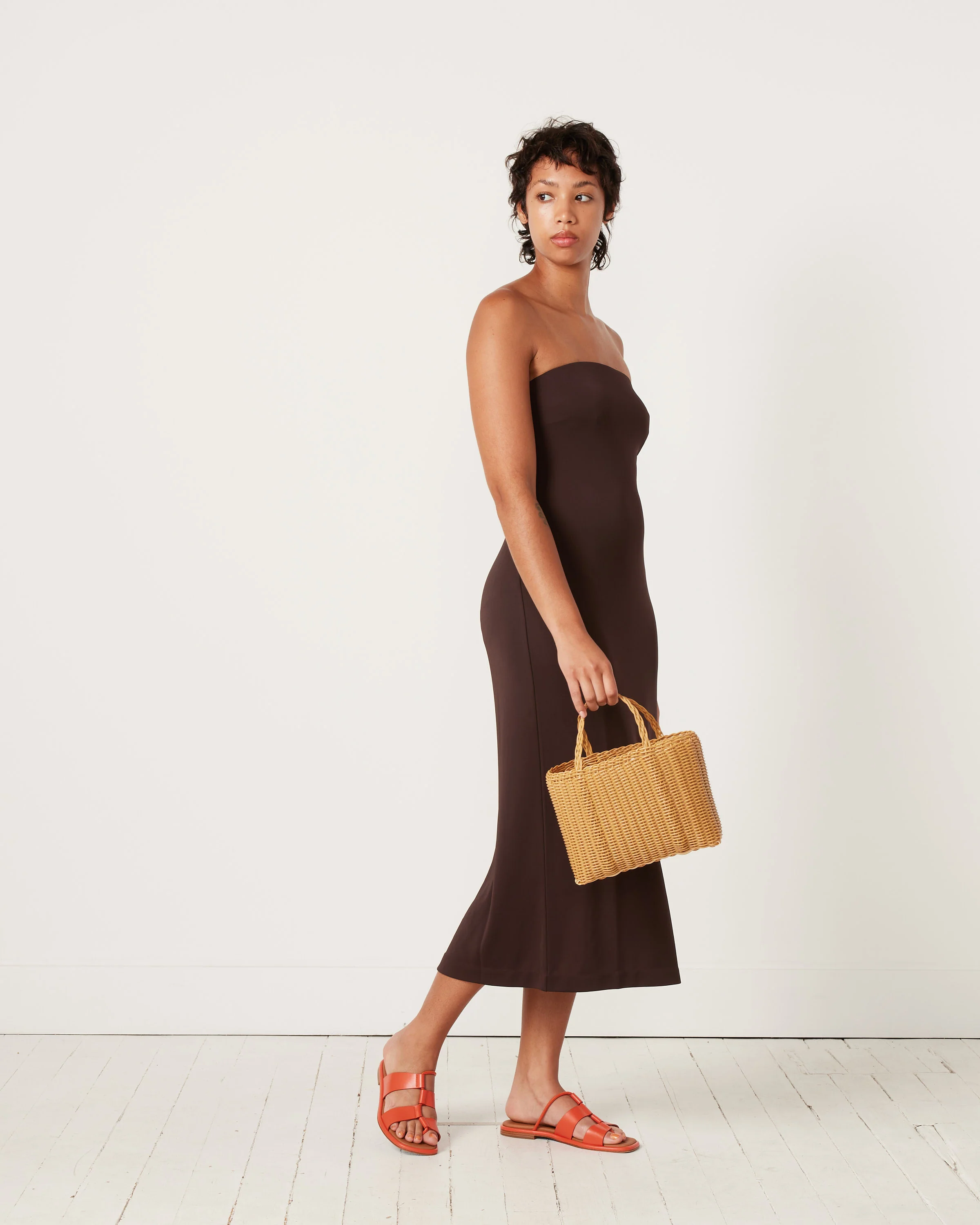 Mini Tote Purse in Caramel - Image 4