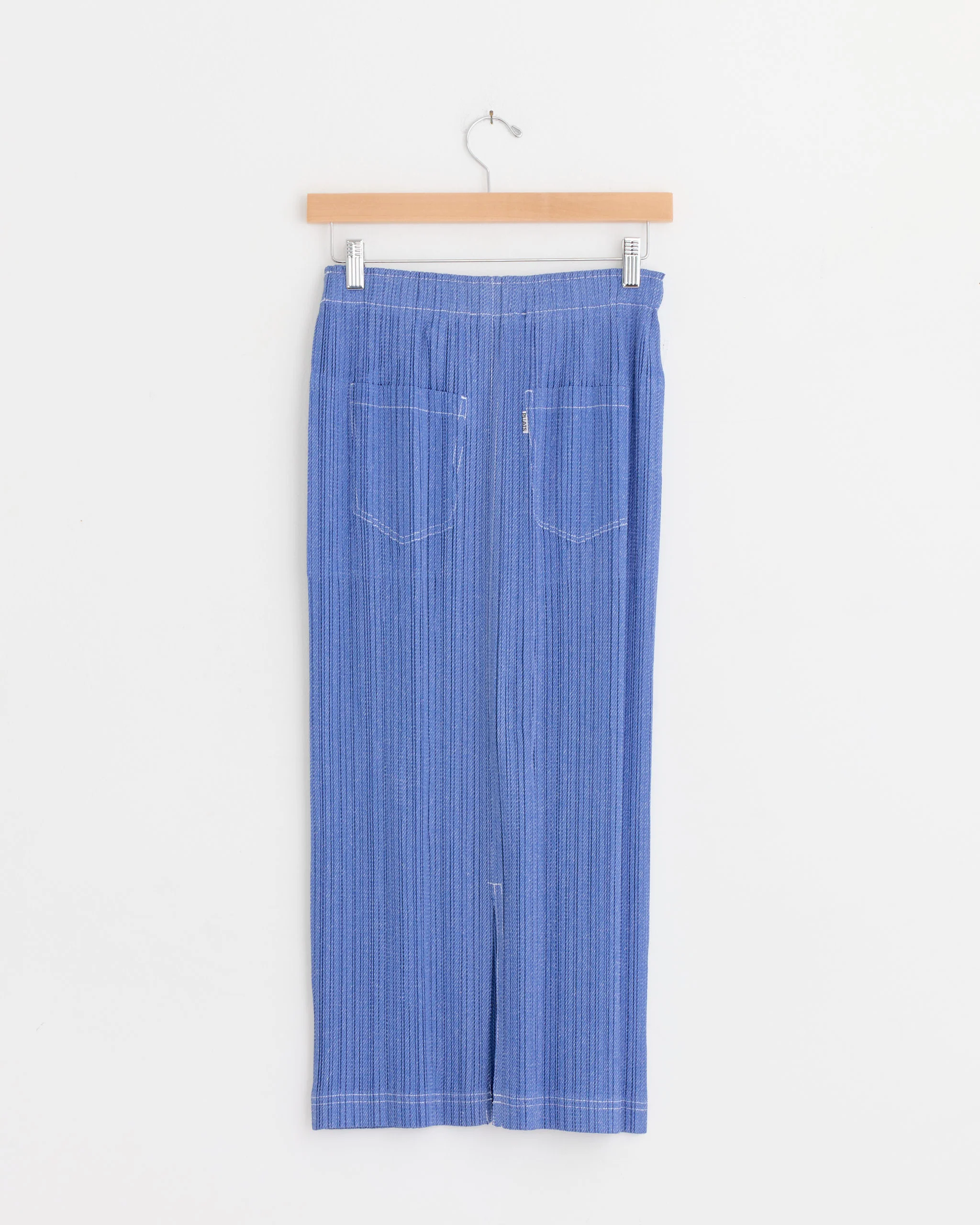 Cotton Denim Skirt in Blue - Image 2