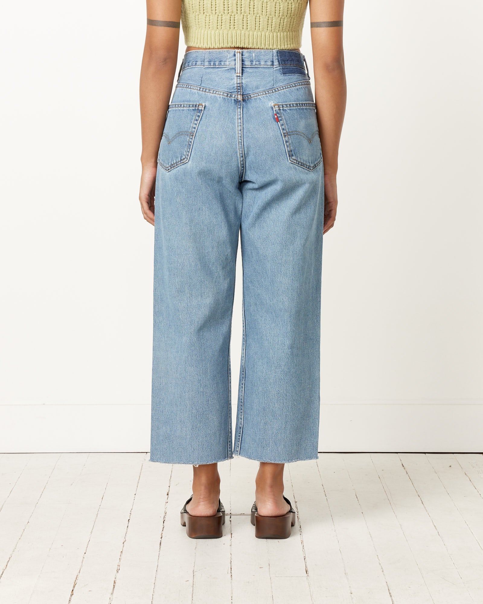 Upcycled Pleat Front Denim - Image 4