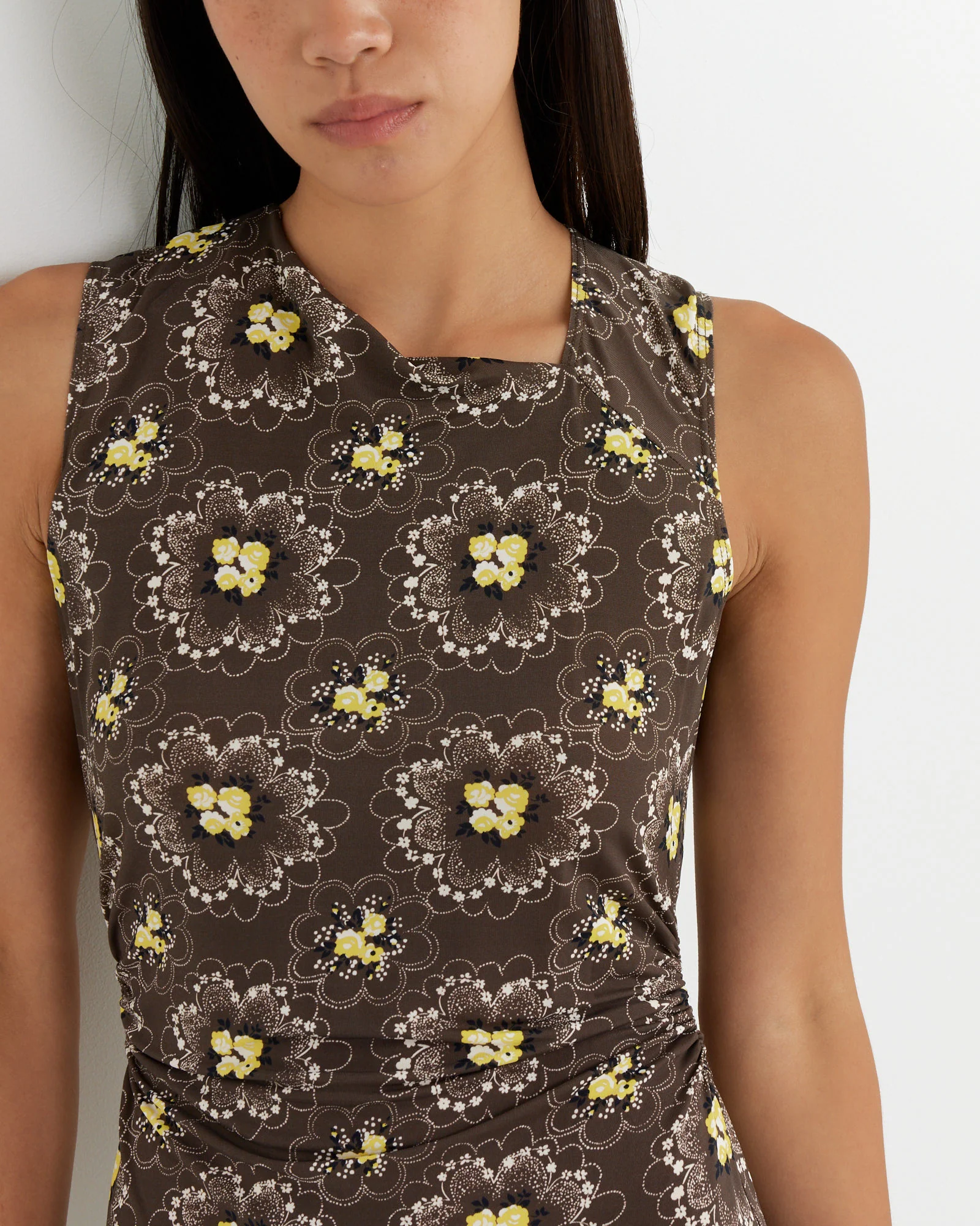 Astoria Dress in Brown - Image 2