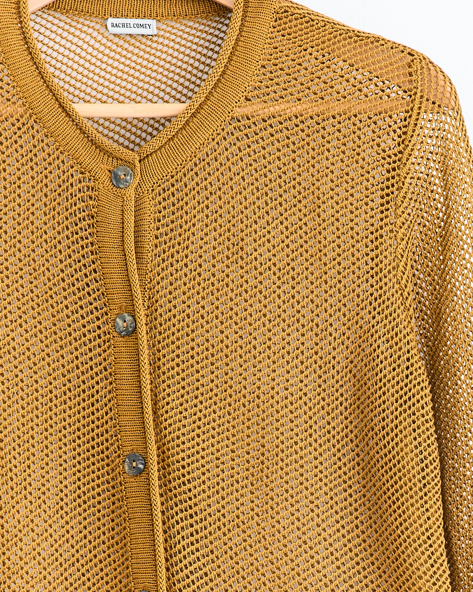 Dunn Cardigan in Dark Gold - Image 2
