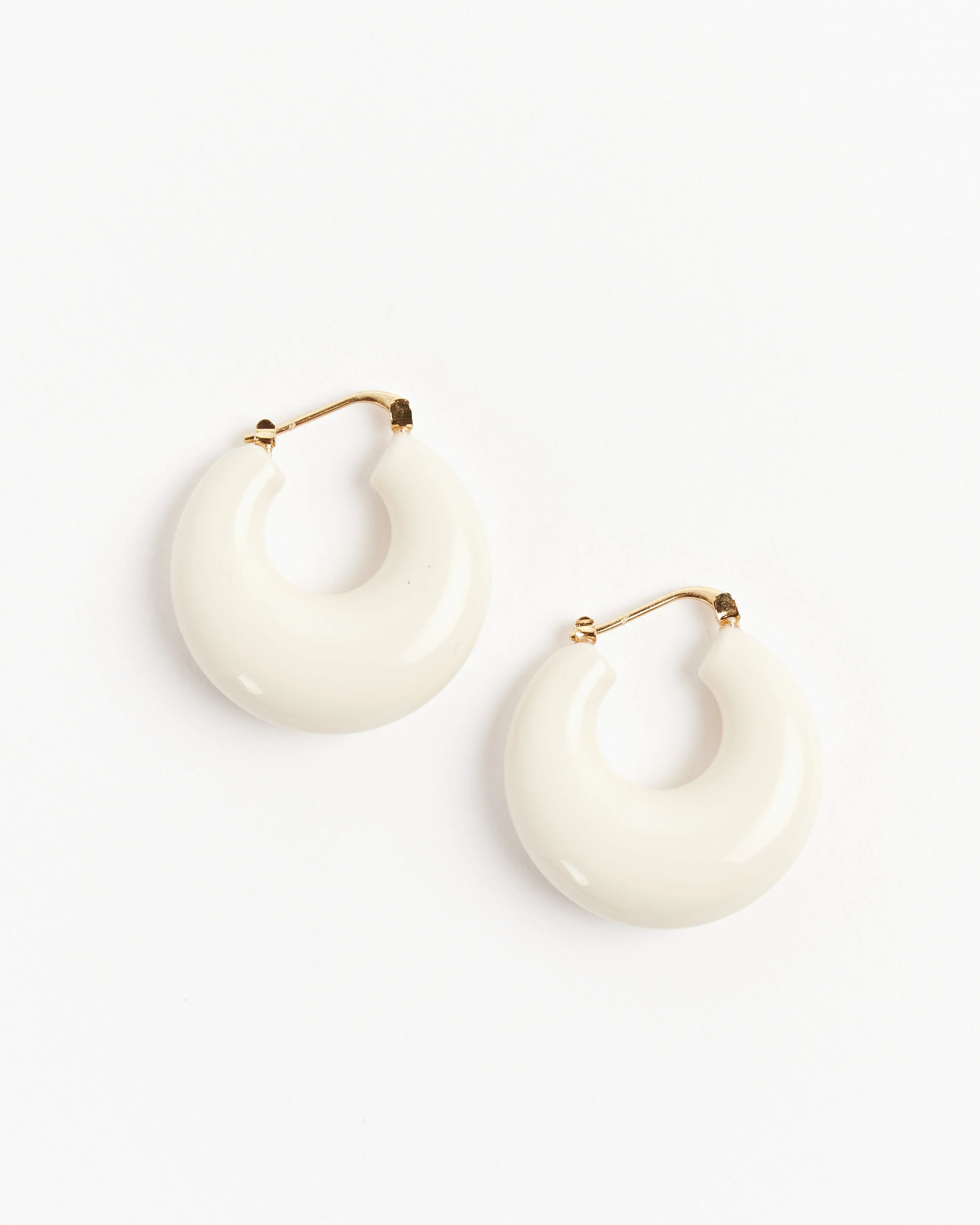 Grass Earrings in Bone