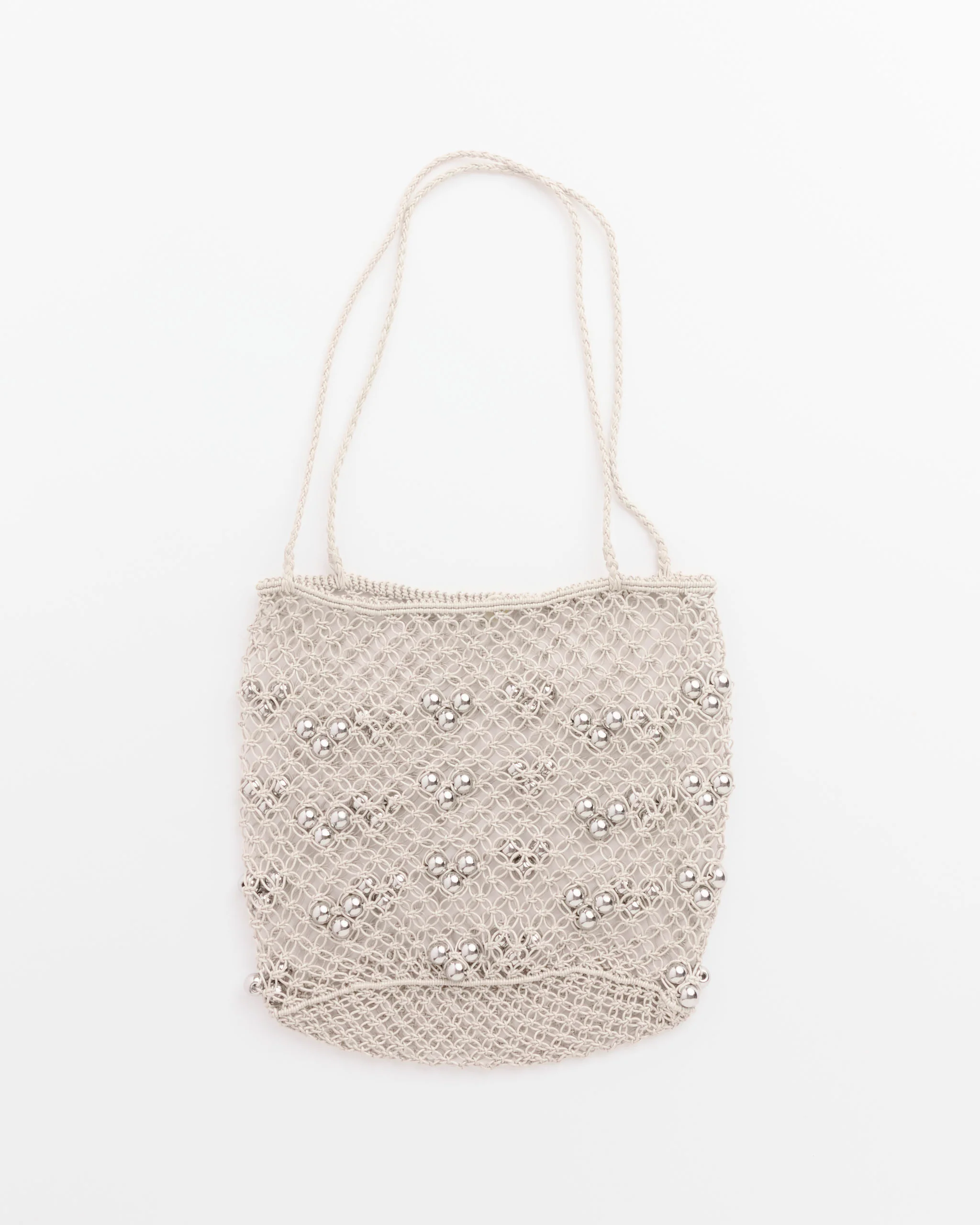Mini Web Bag in Silver