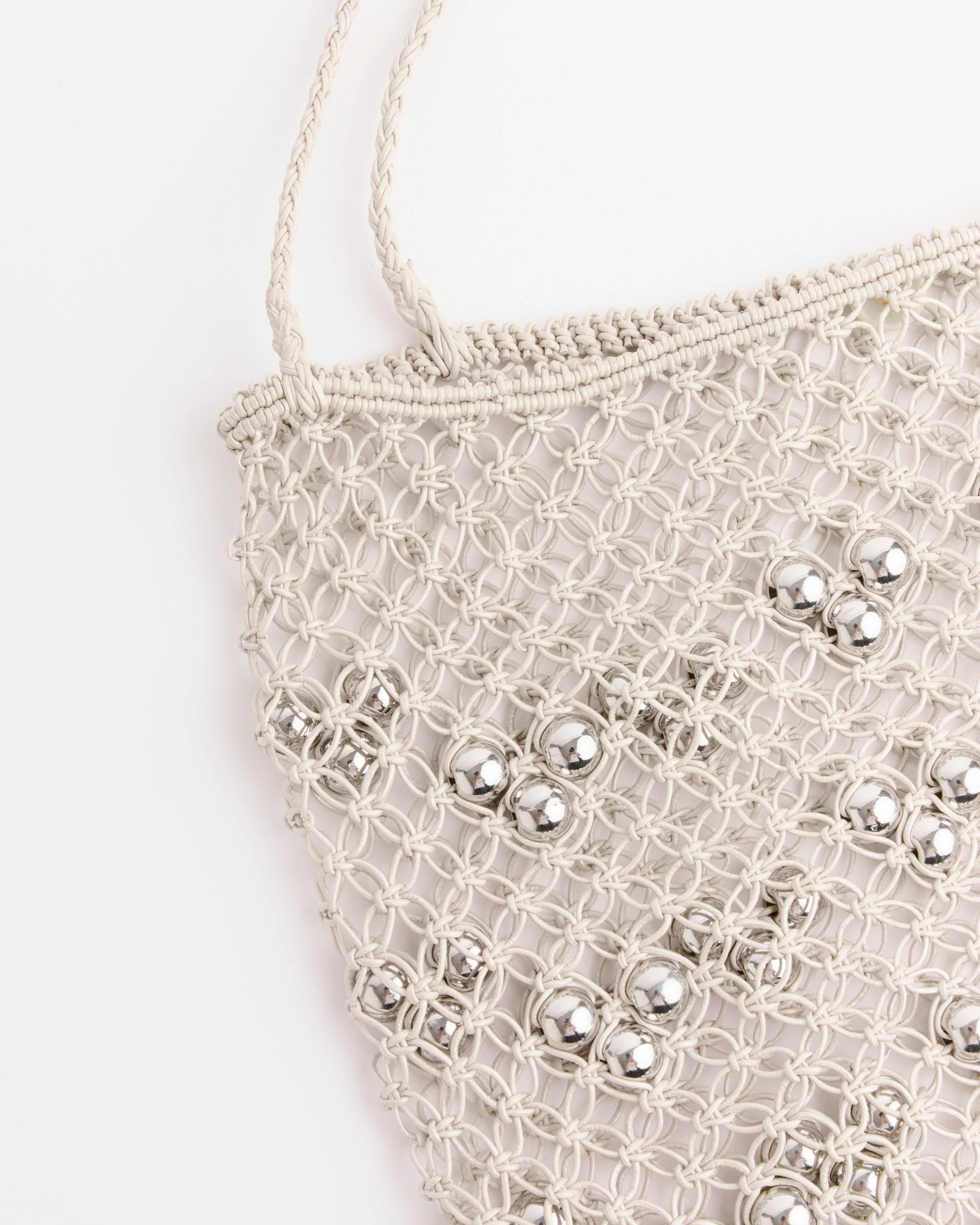 Mini Web Bag in Silver - Image 2