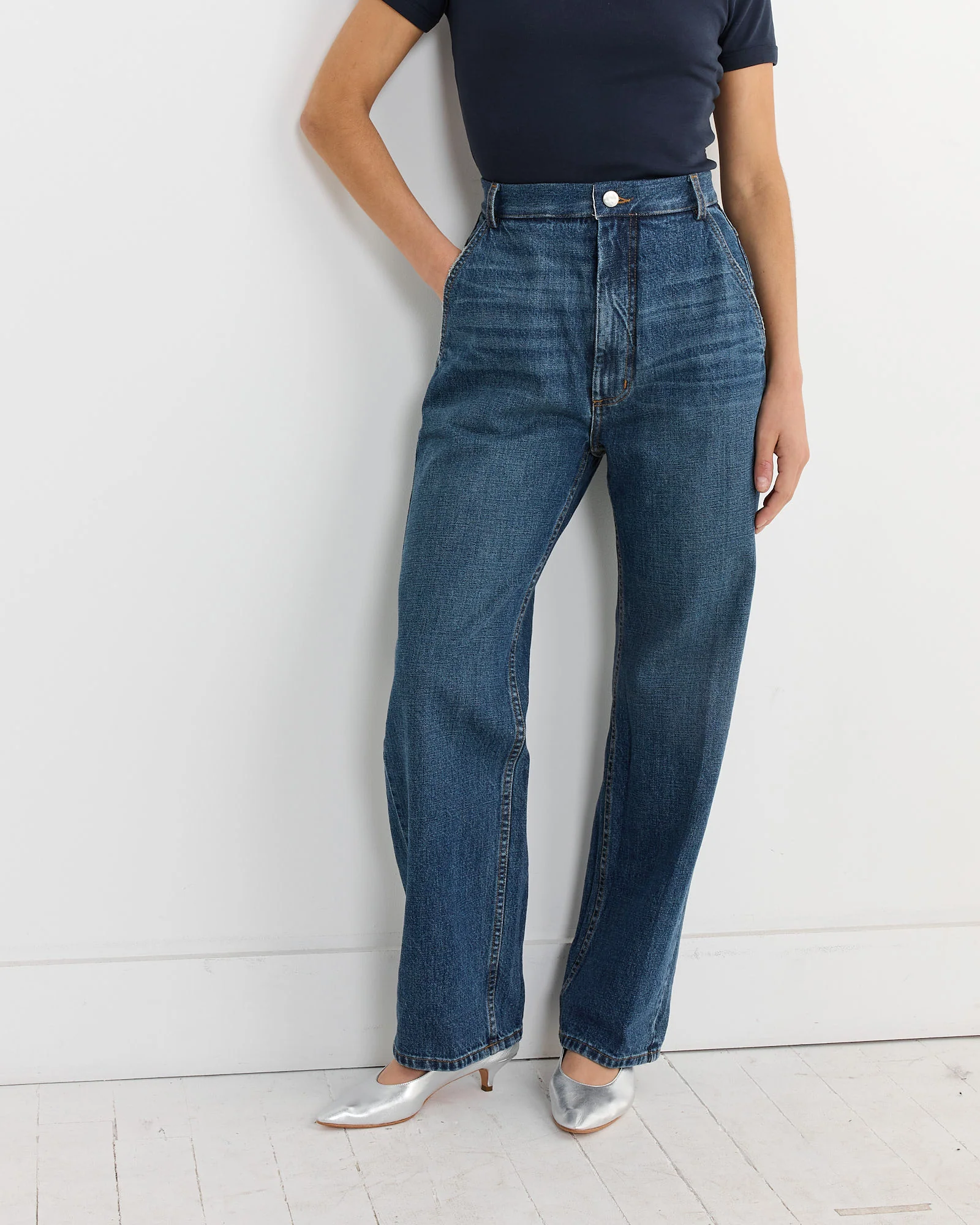 Presley Pant in Vintage Indigo - Image 3