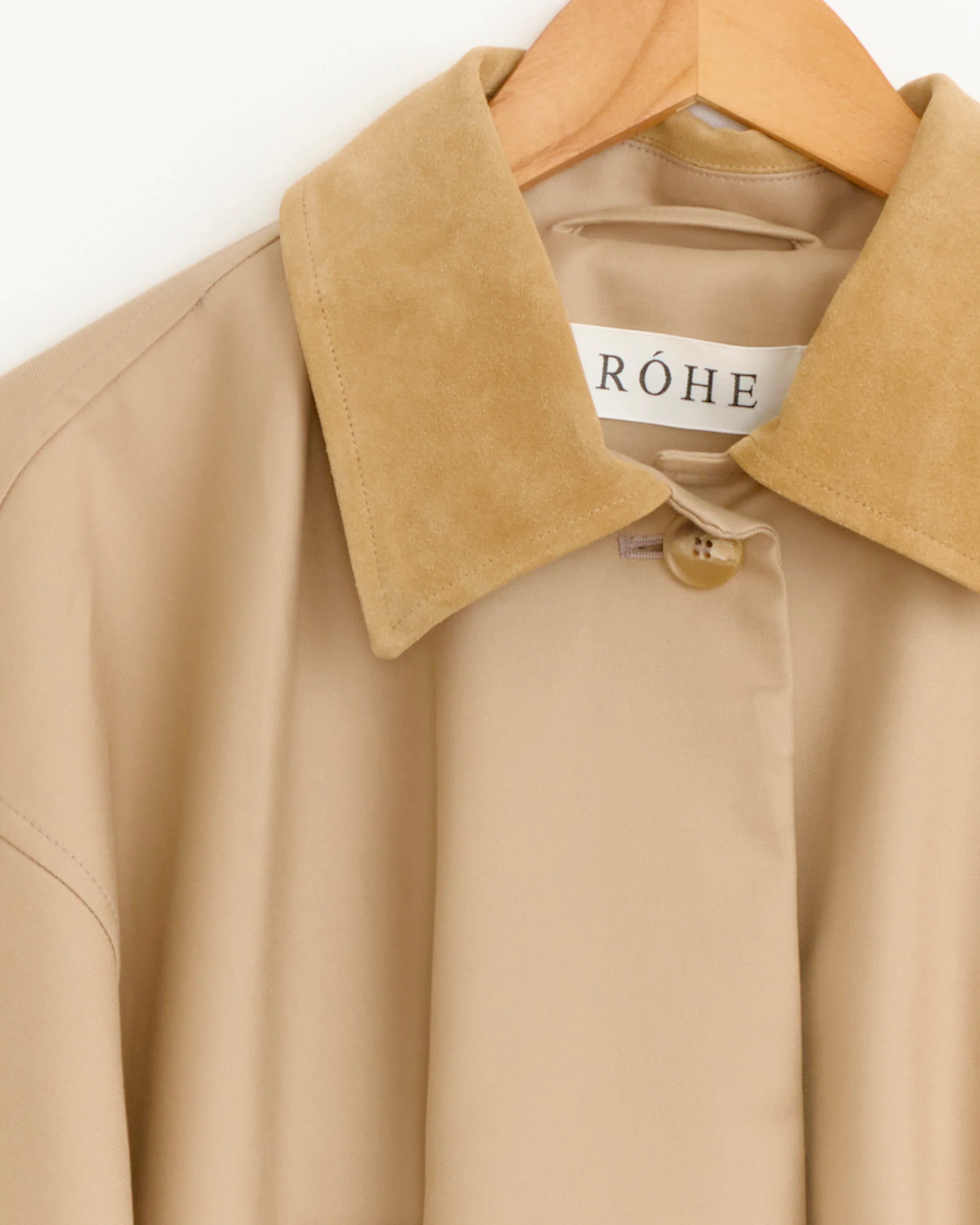 Suede Collar Blouson in Sand - Image 2