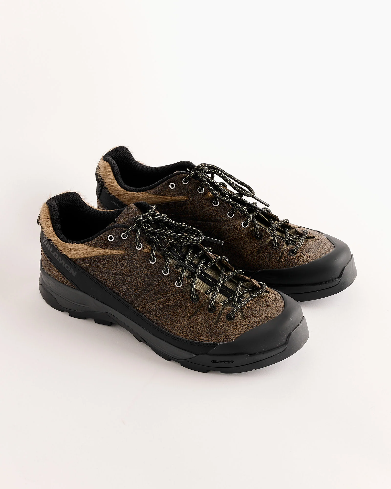 X-ALP LOW DISTRESSED LEATHER in Dkeart/Black - Image 2