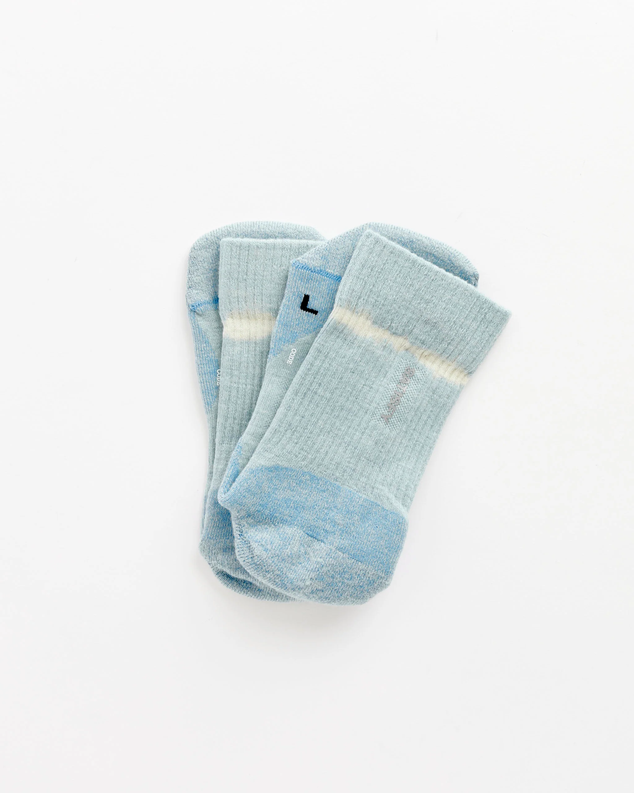 Merino Nylon Tube Socks in Dusty Blue - Image 2
