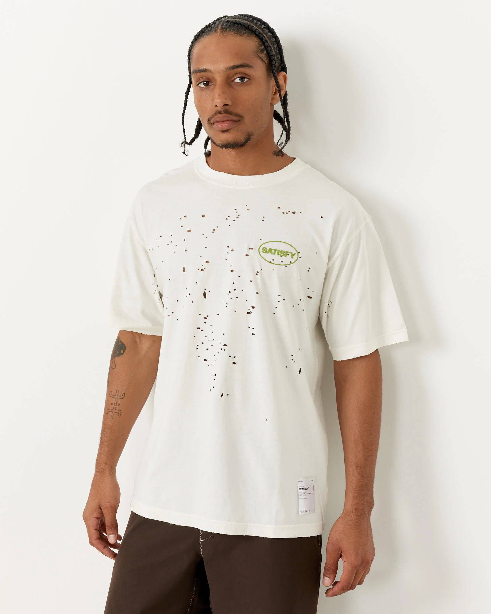 SRS MothTech T-Shirt in Off White - Image 4