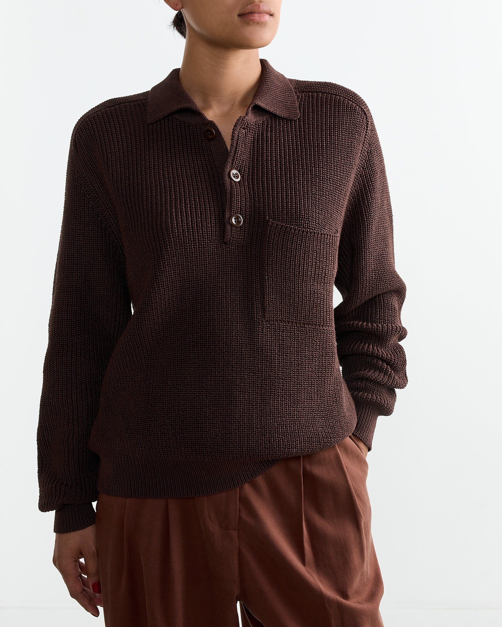 Saatchi Sweater in Chestnut - Image 3