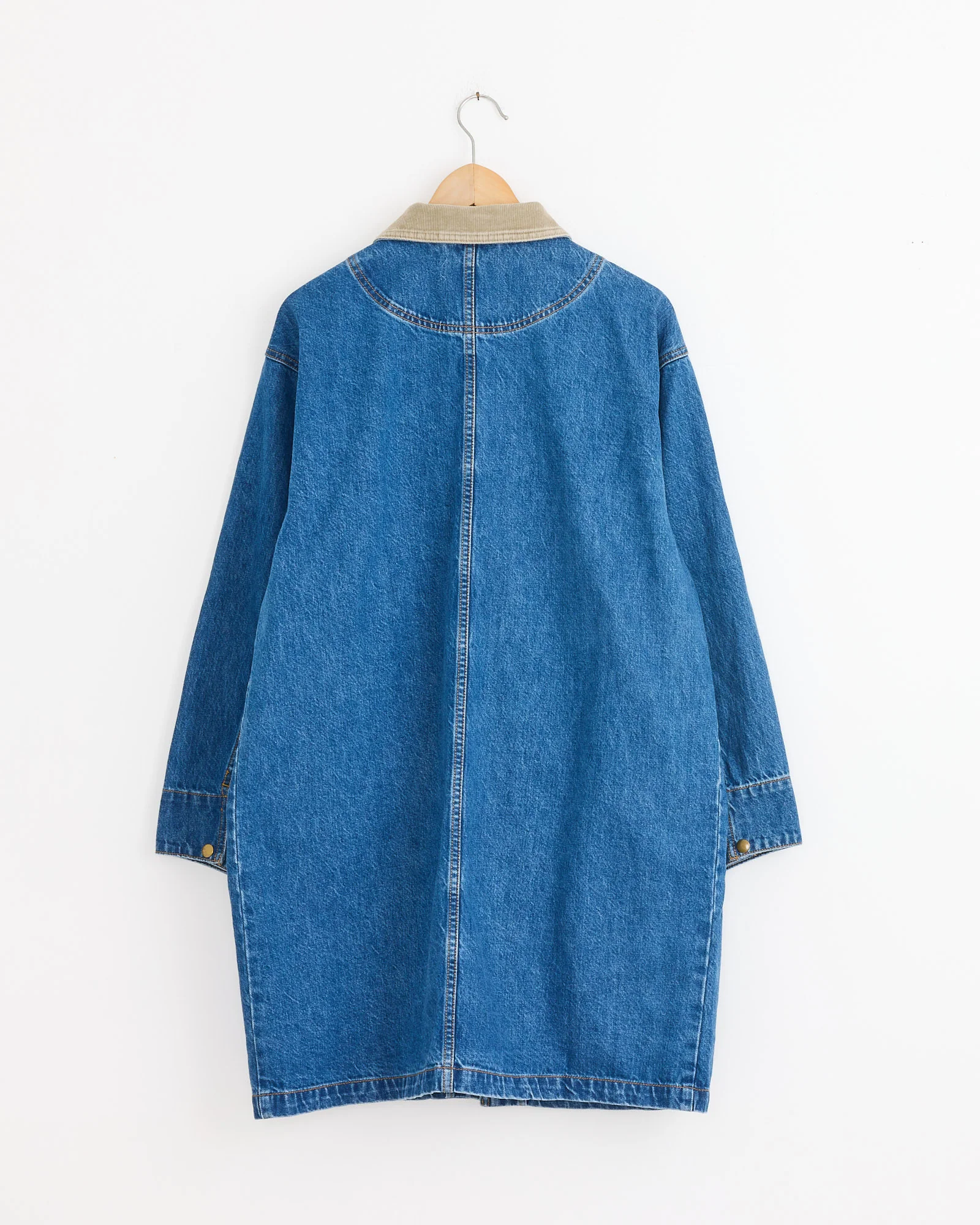 Town And Country Coat in Medium Blue - Image 4