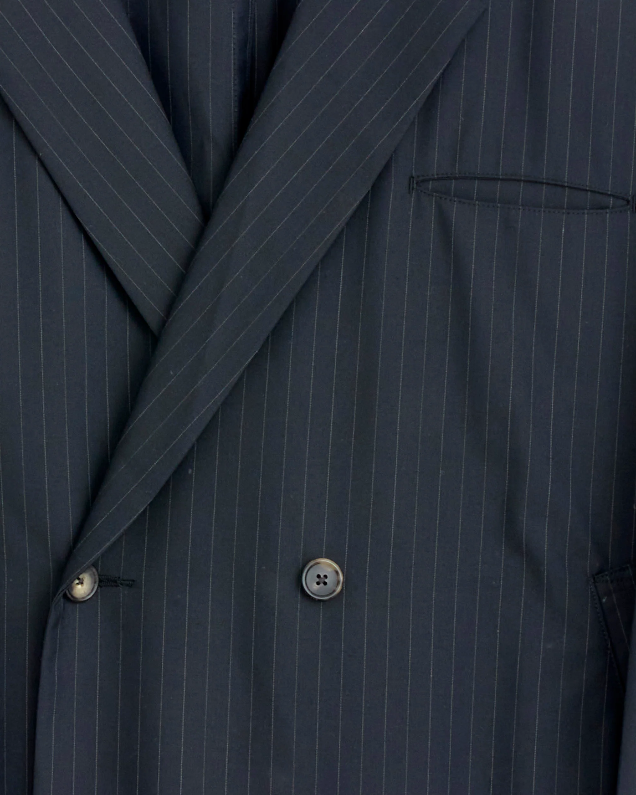 Double Breasted Jacket in Black Stripe - Image 3