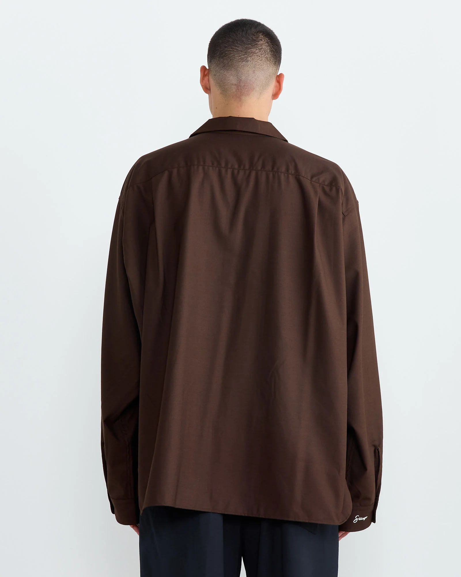 Re-Engineered Overshirt in Brown - Image 5
