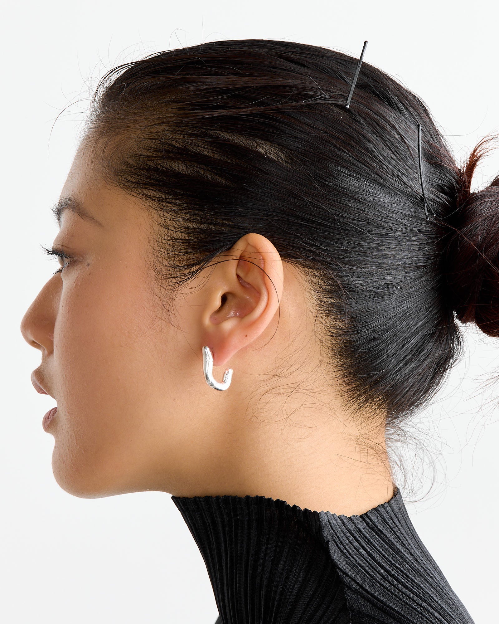 Gamba Earrings in Silver - Image 2