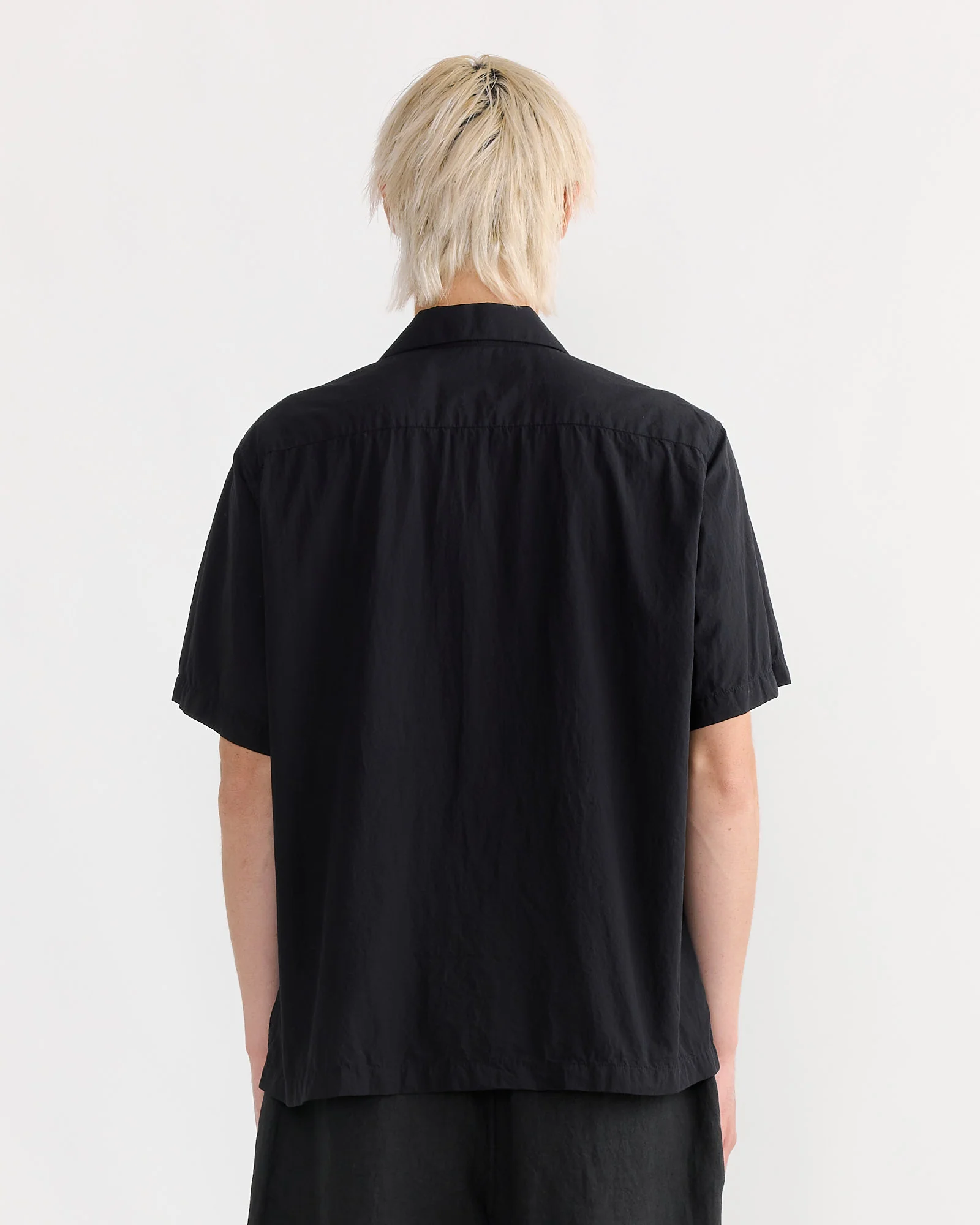 Acoustic Shirt in Crushed Cotton Black - Image 3