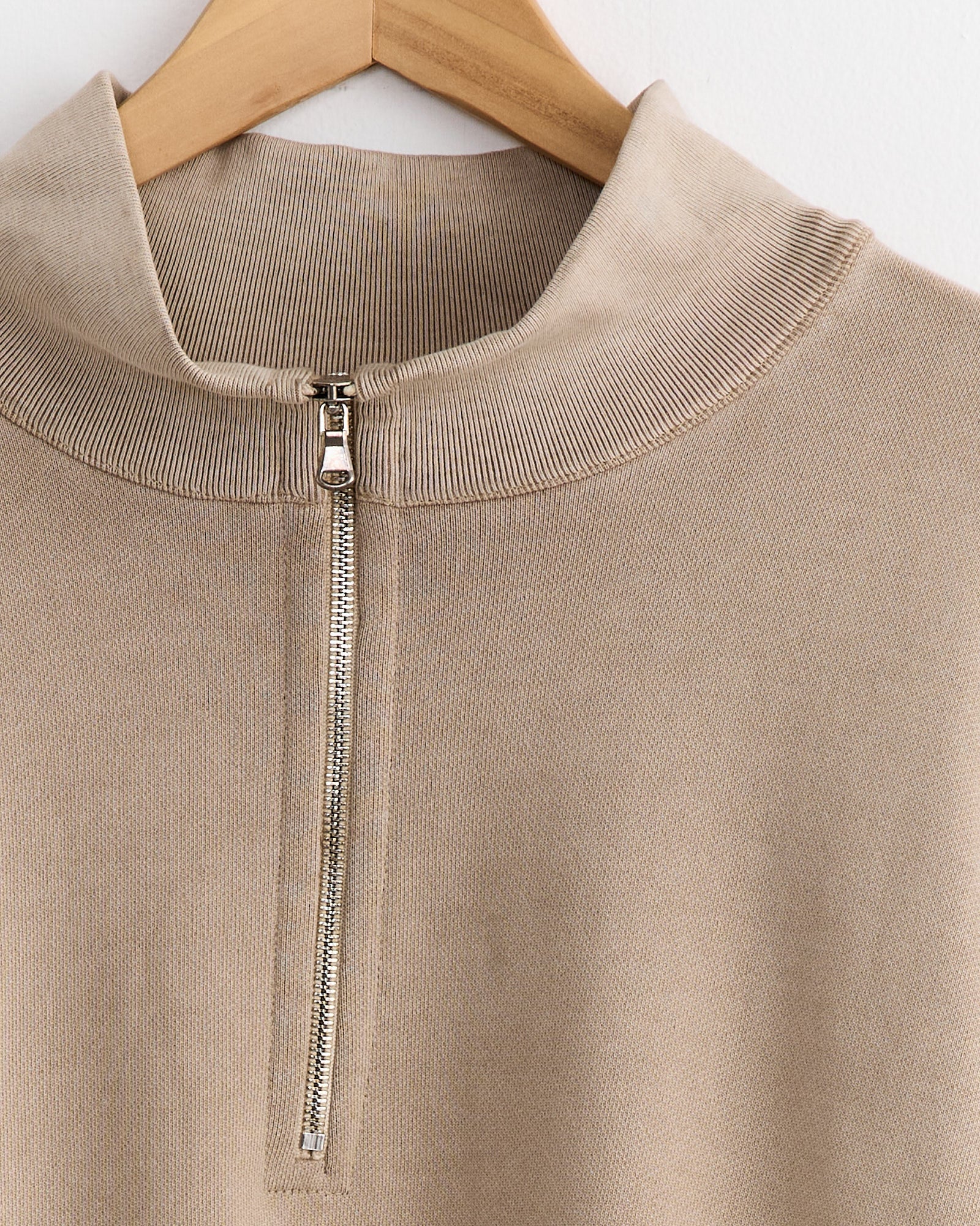 Alpina Pullover in 22oz French Terry Sand - Image 4