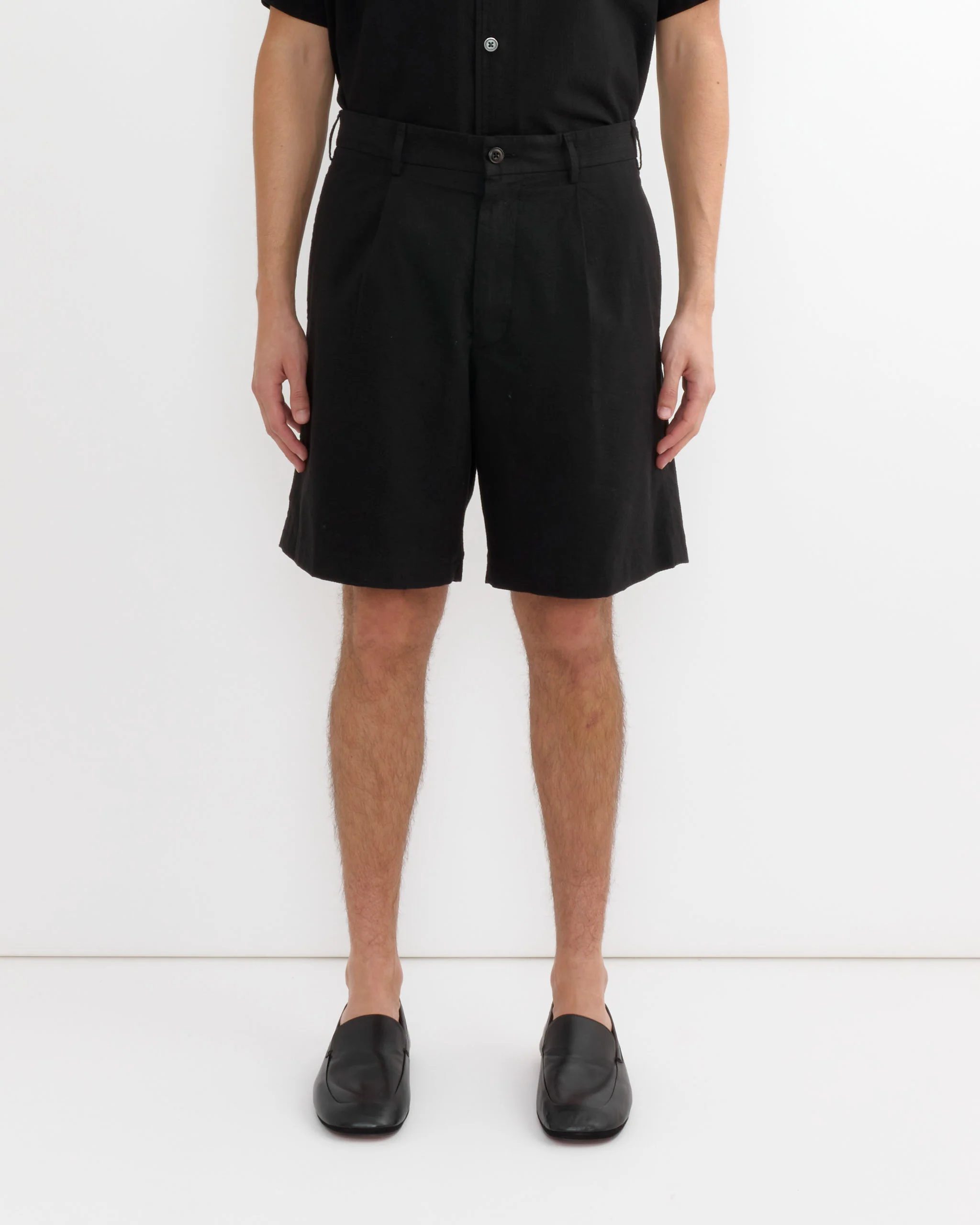 Arroyo Short in Japanese Seersucker Black - Image 4