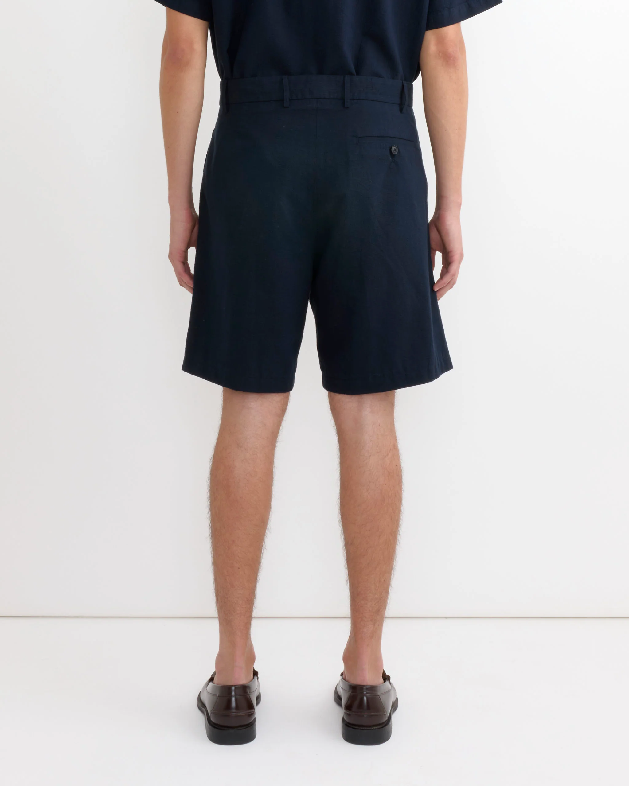 Arroyo Short in Japanese Seersucker Navy - Image 5