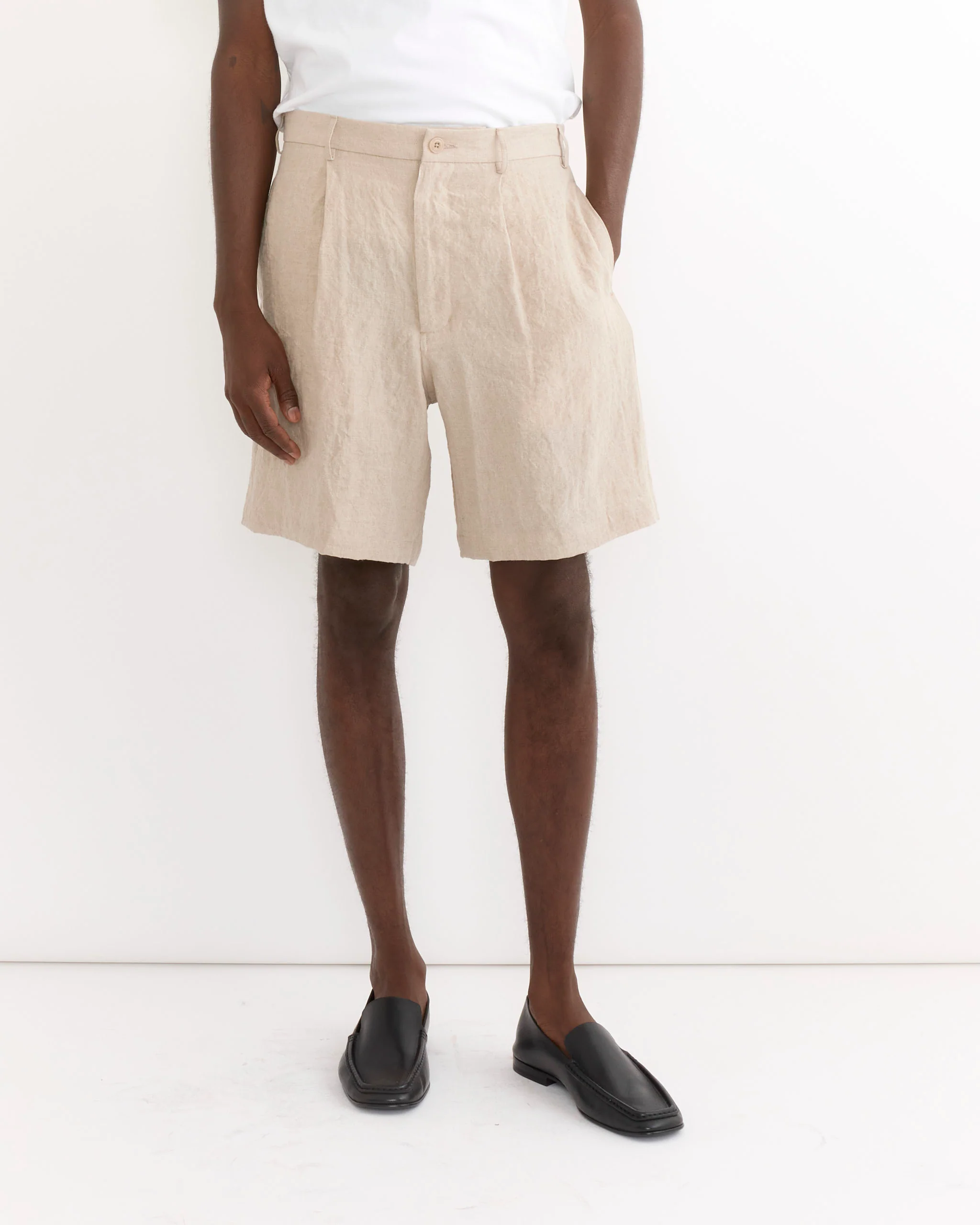 Arroyo Short in Sun Dried Linen Ivory - Image 4