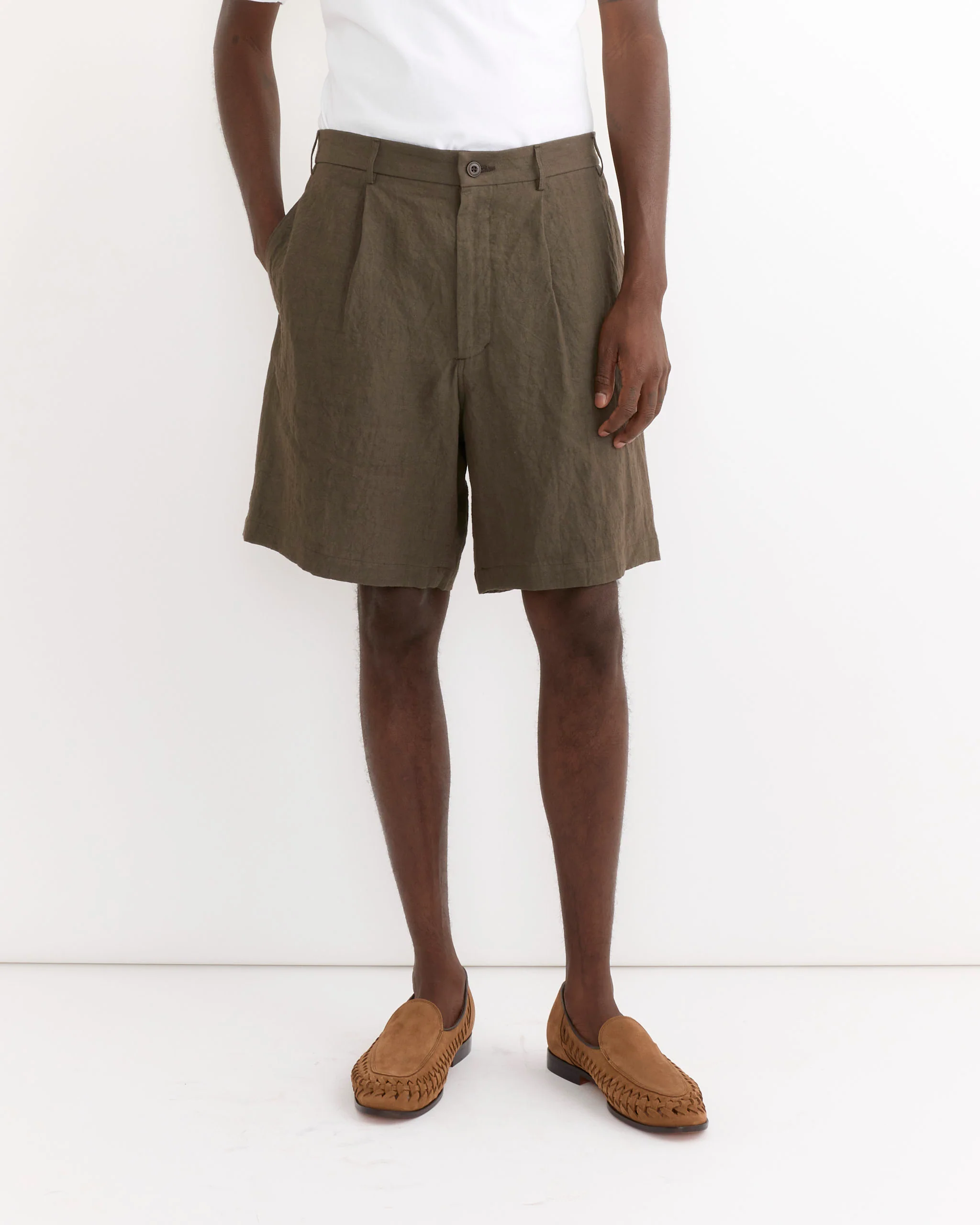 Arroyo Short in Sun Dried Linen Tobacco - Image 4