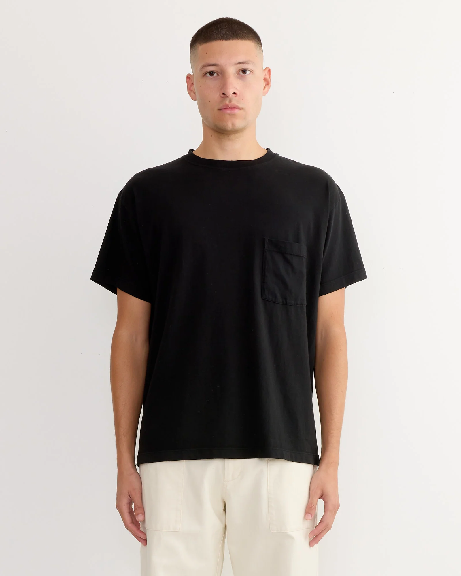 Big Pocket Tee 3 Pack in Black/Natural/White - Image 4
