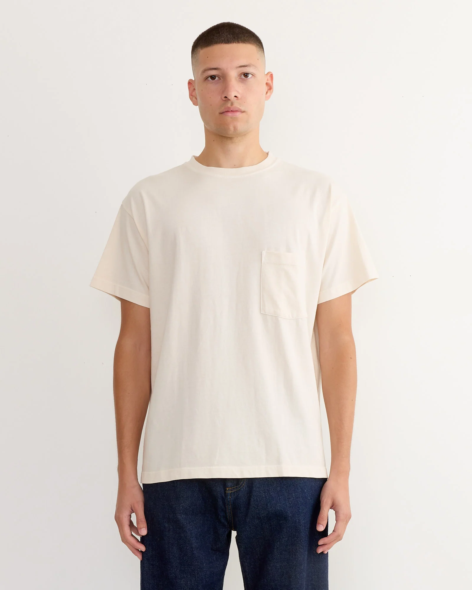 Big Pocket Tee 3 Pack in Black/Natural/White - Image 8