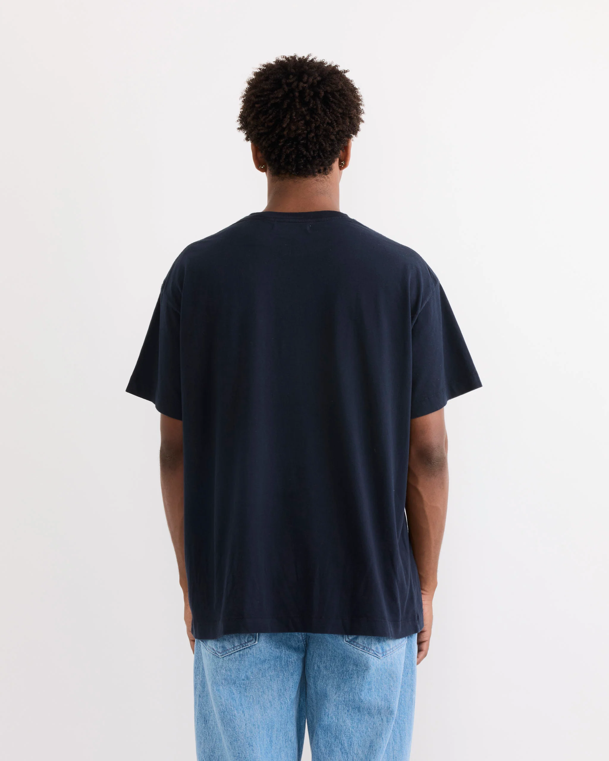 Big Pocket Tee in Navy - Image 4