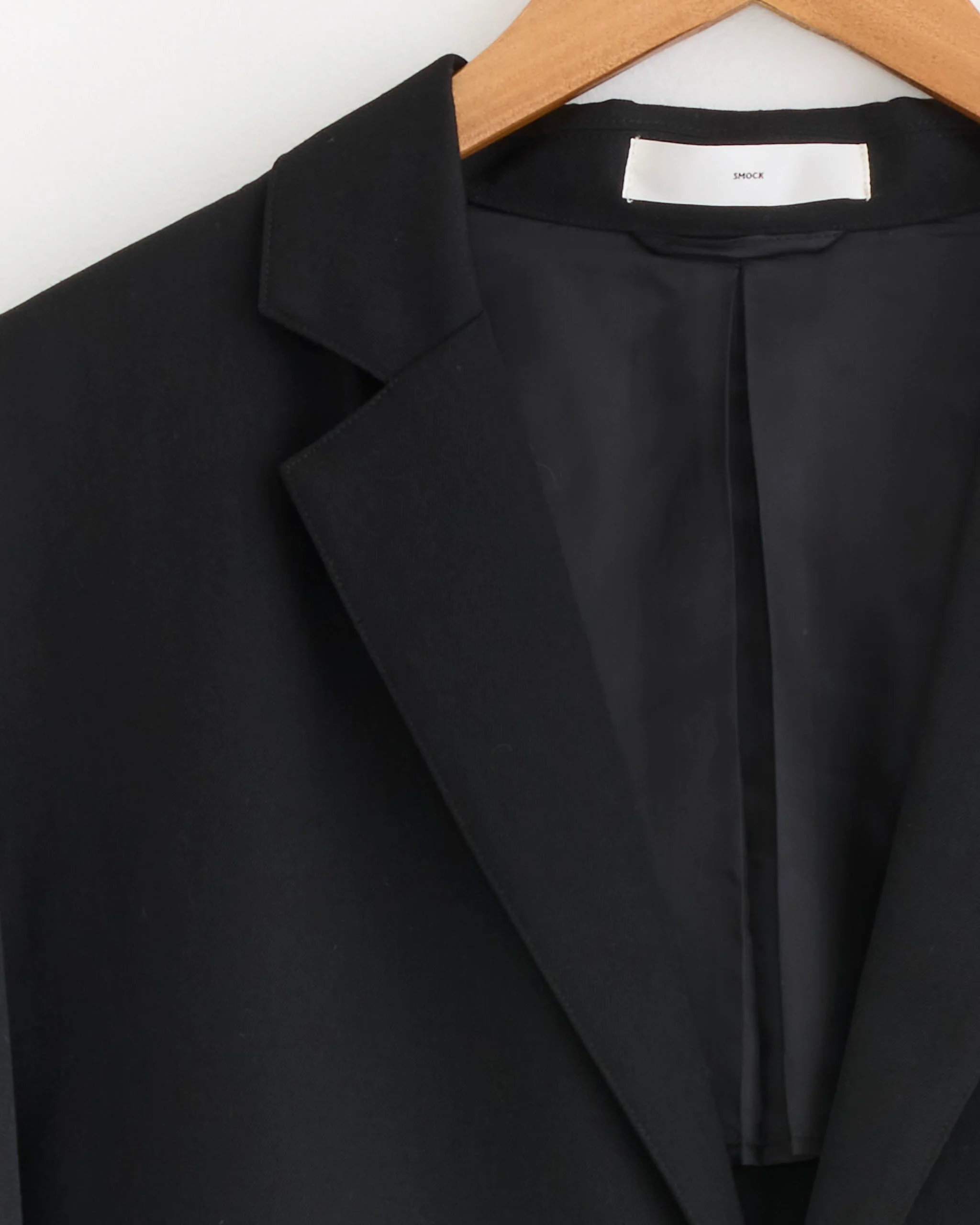 Blazer in Wool Gabardine Black - Image 3