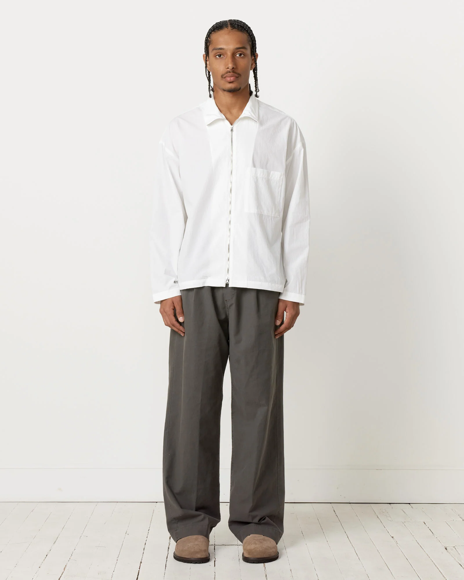Kogai Pant Panama Cloth in Washed Grey - Image 2