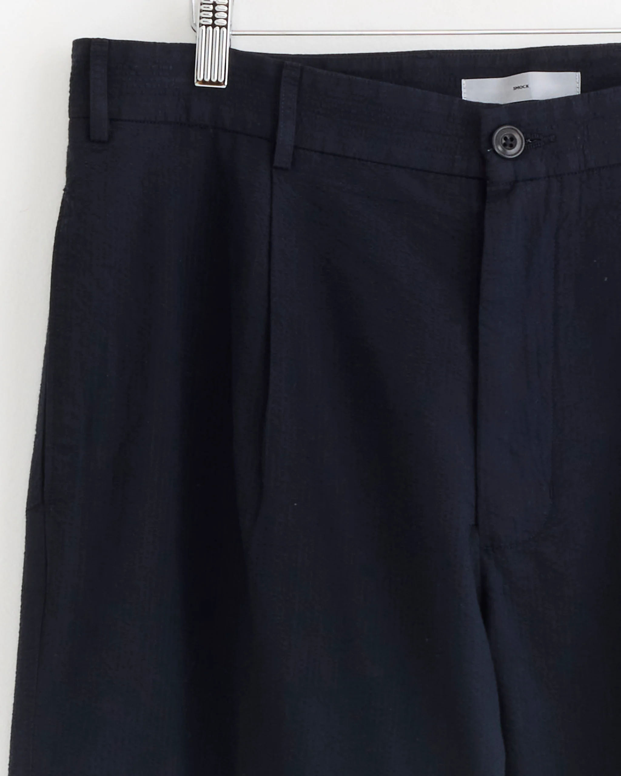Lakeside Trouser in Japanese Seersucker Navy - Image 3