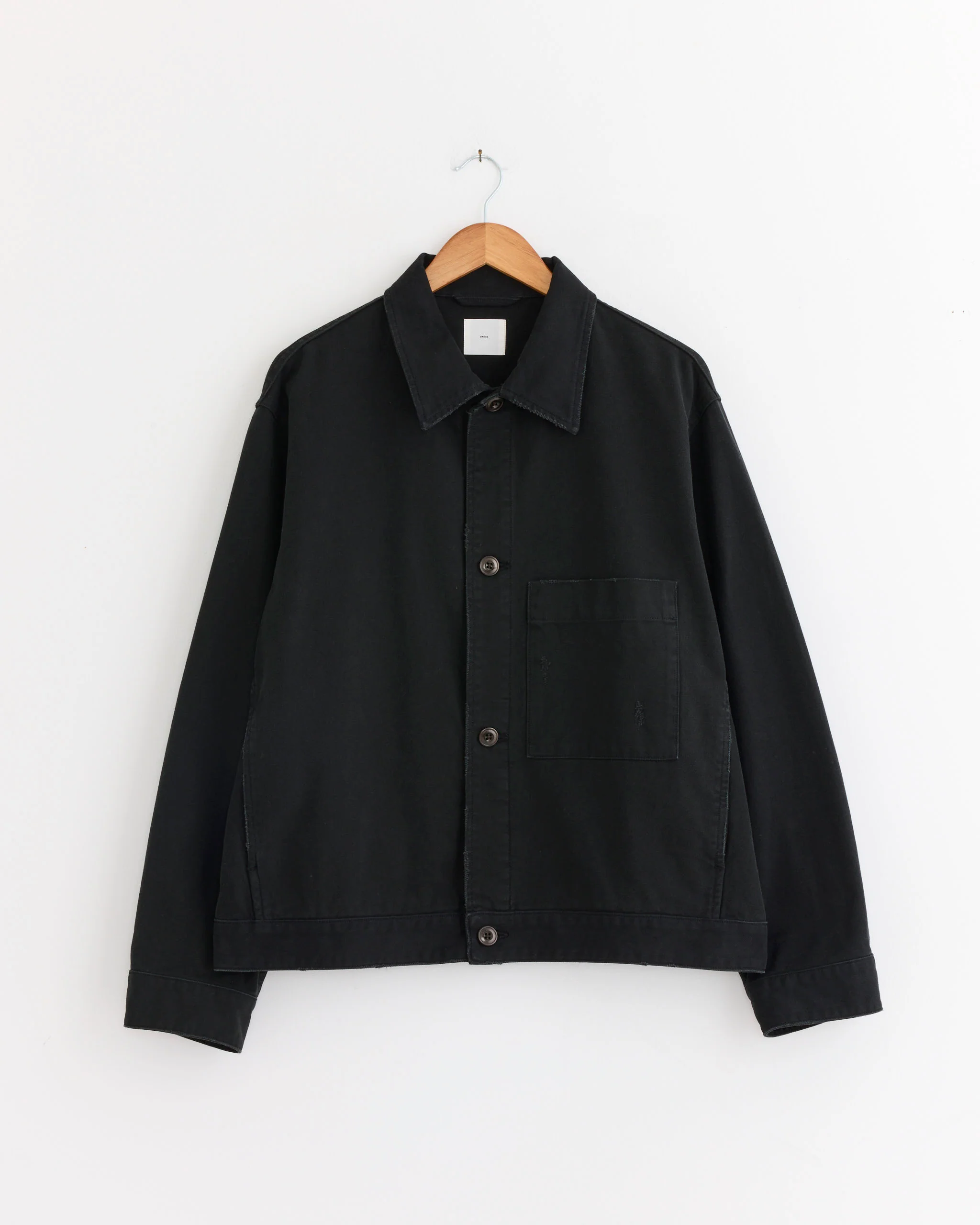 Lang Jacket in French Cotton Twill Black