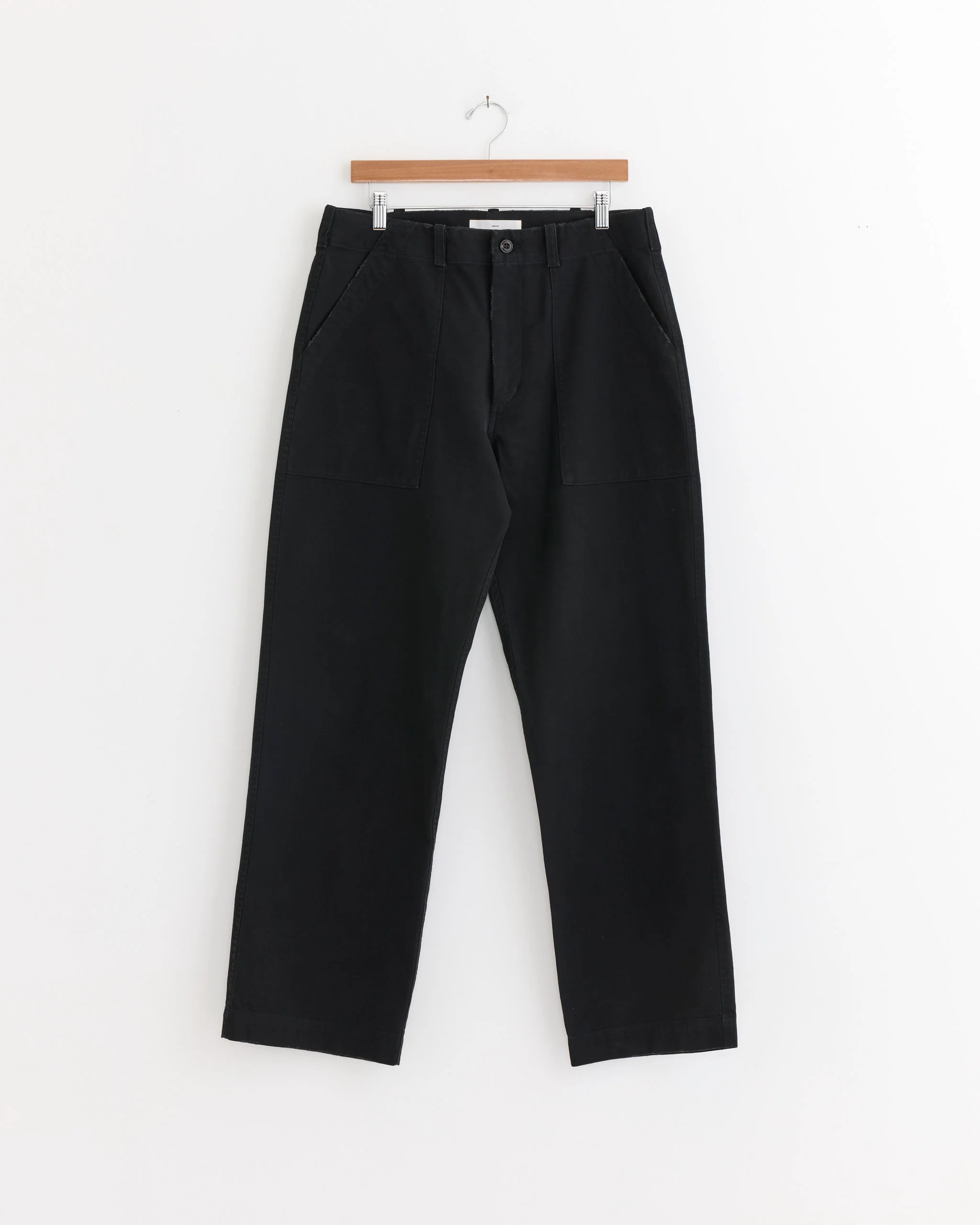 Toyon Pant in French Cotton Twill Black