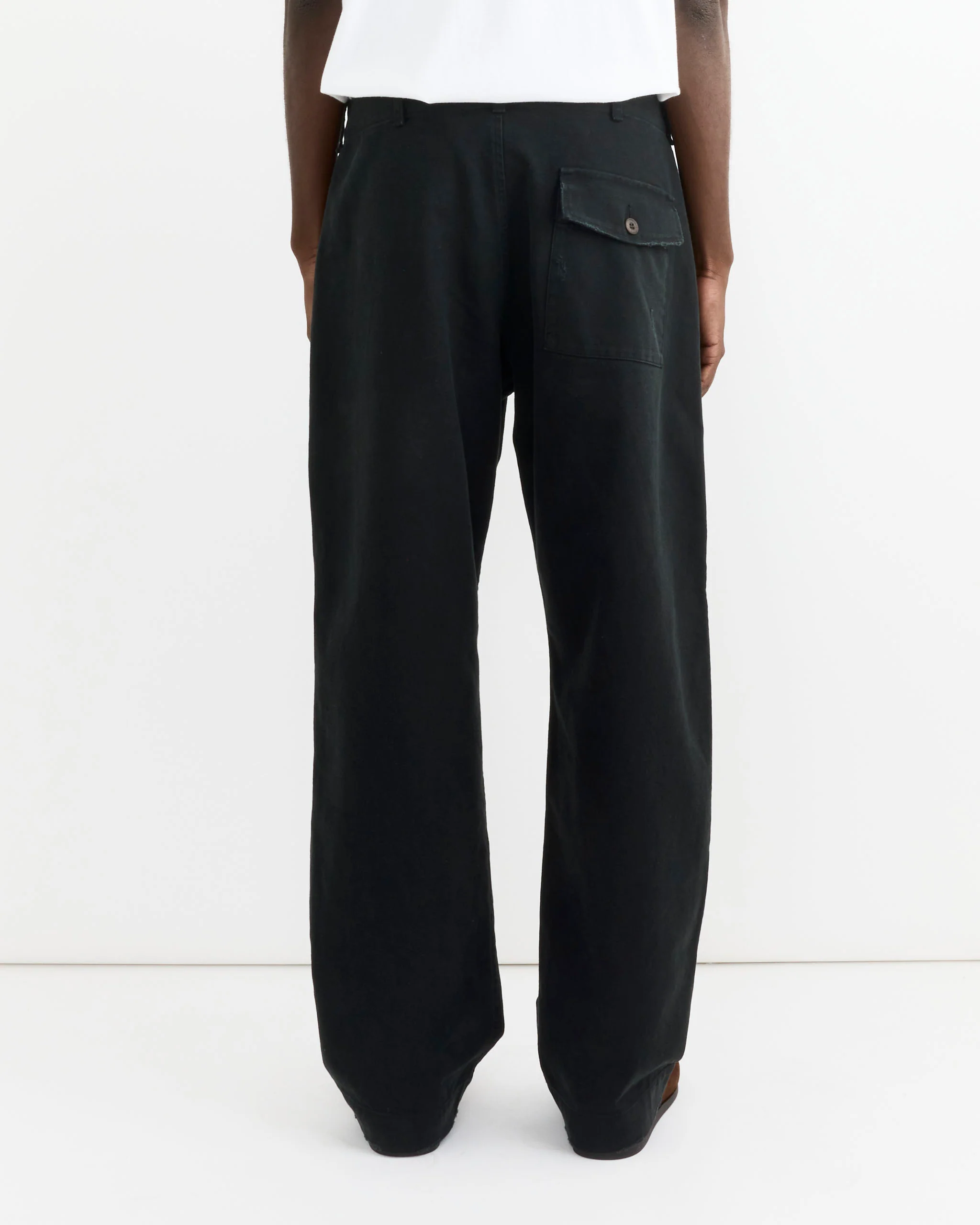 Toyon Pant in French Cotton Twill Black - Image 5