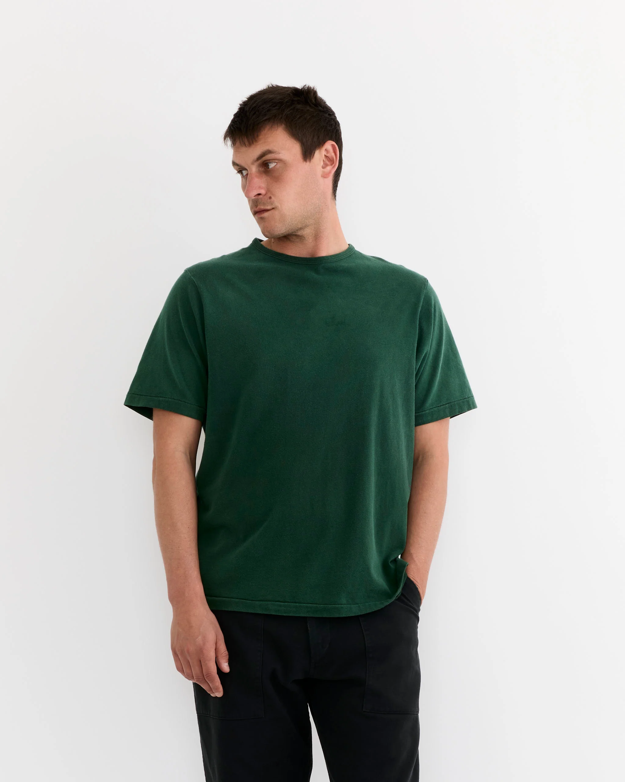 Under Tee in Washed Green - Image 2