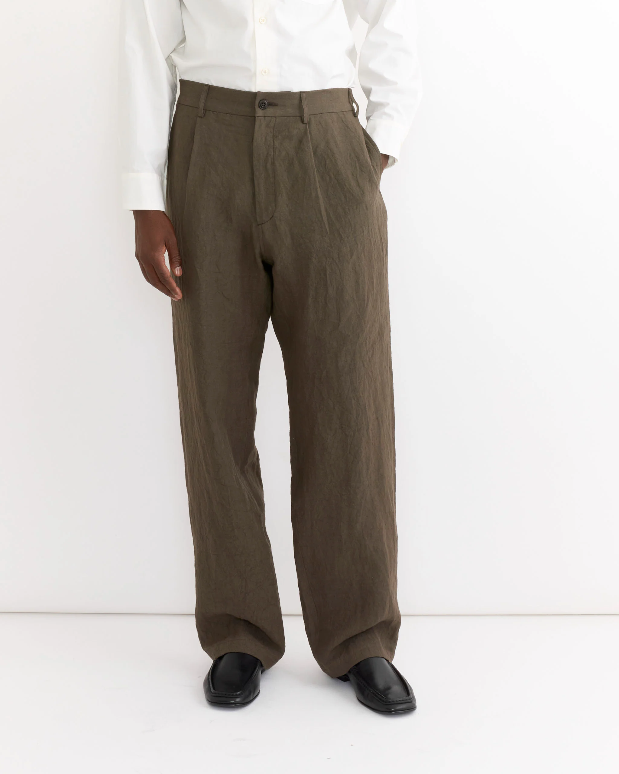 West Coast Pant in Sun Dried Linen Tobacco - Image 4