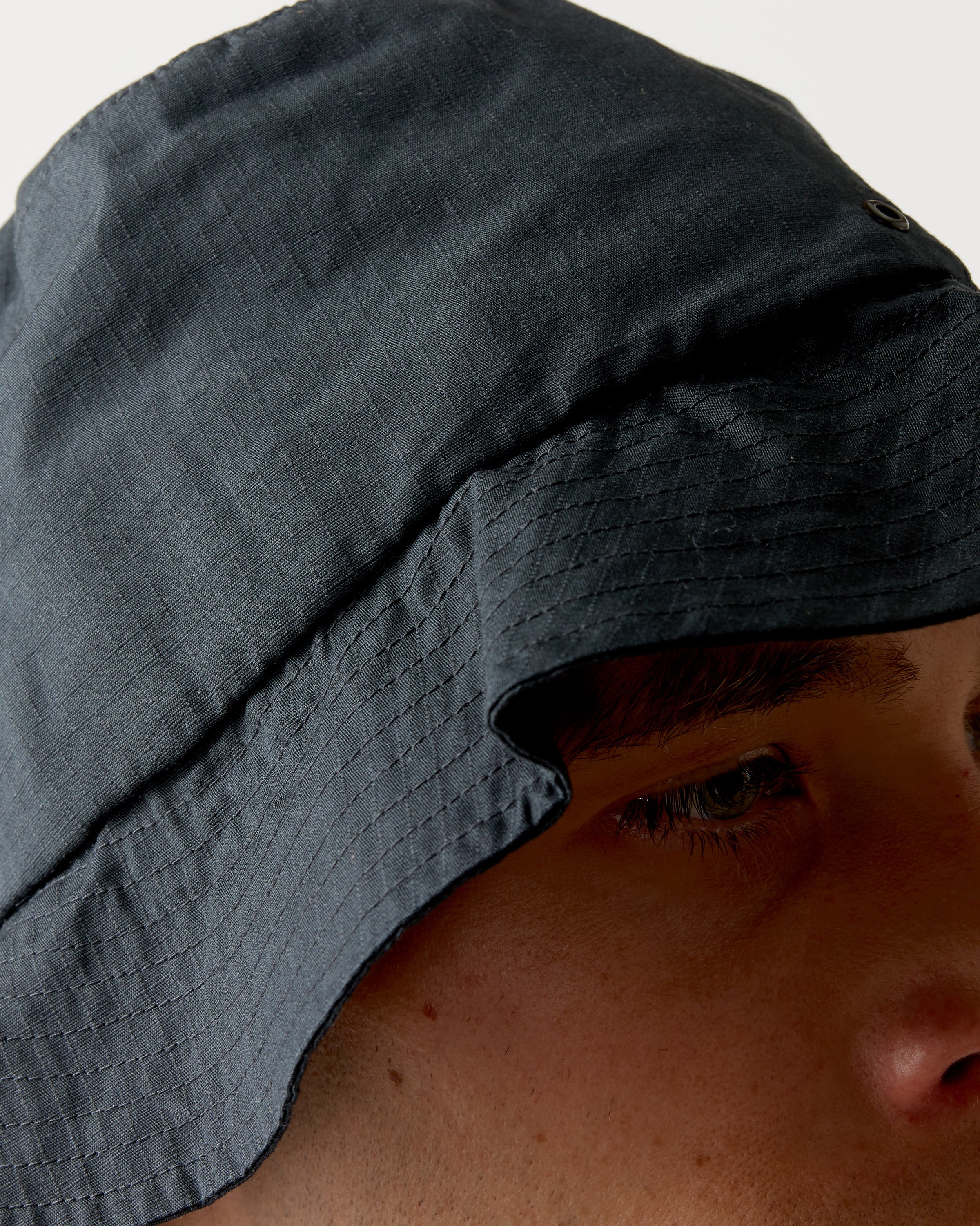Takibi Light Ripstop Hat in Black - Image 3