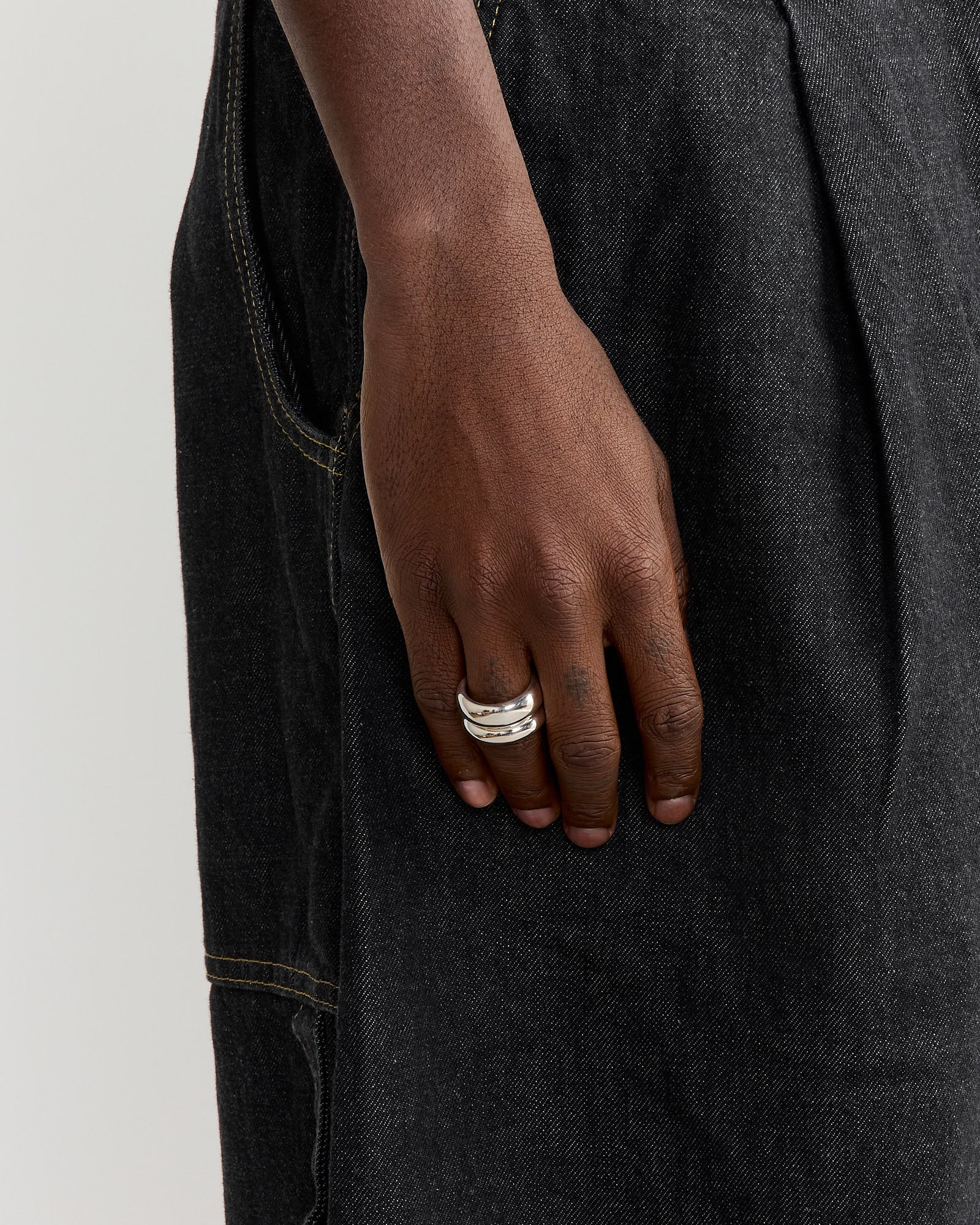 Bagel Ring Set in Sterling Silver - Image 4